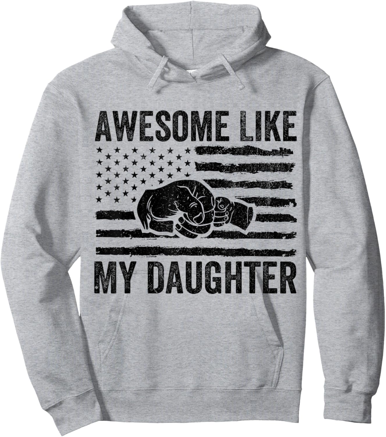 Awesome Like My Daughter Gifts Men Funny Fathers Day Dad Hoodie - Hoodie | Ash