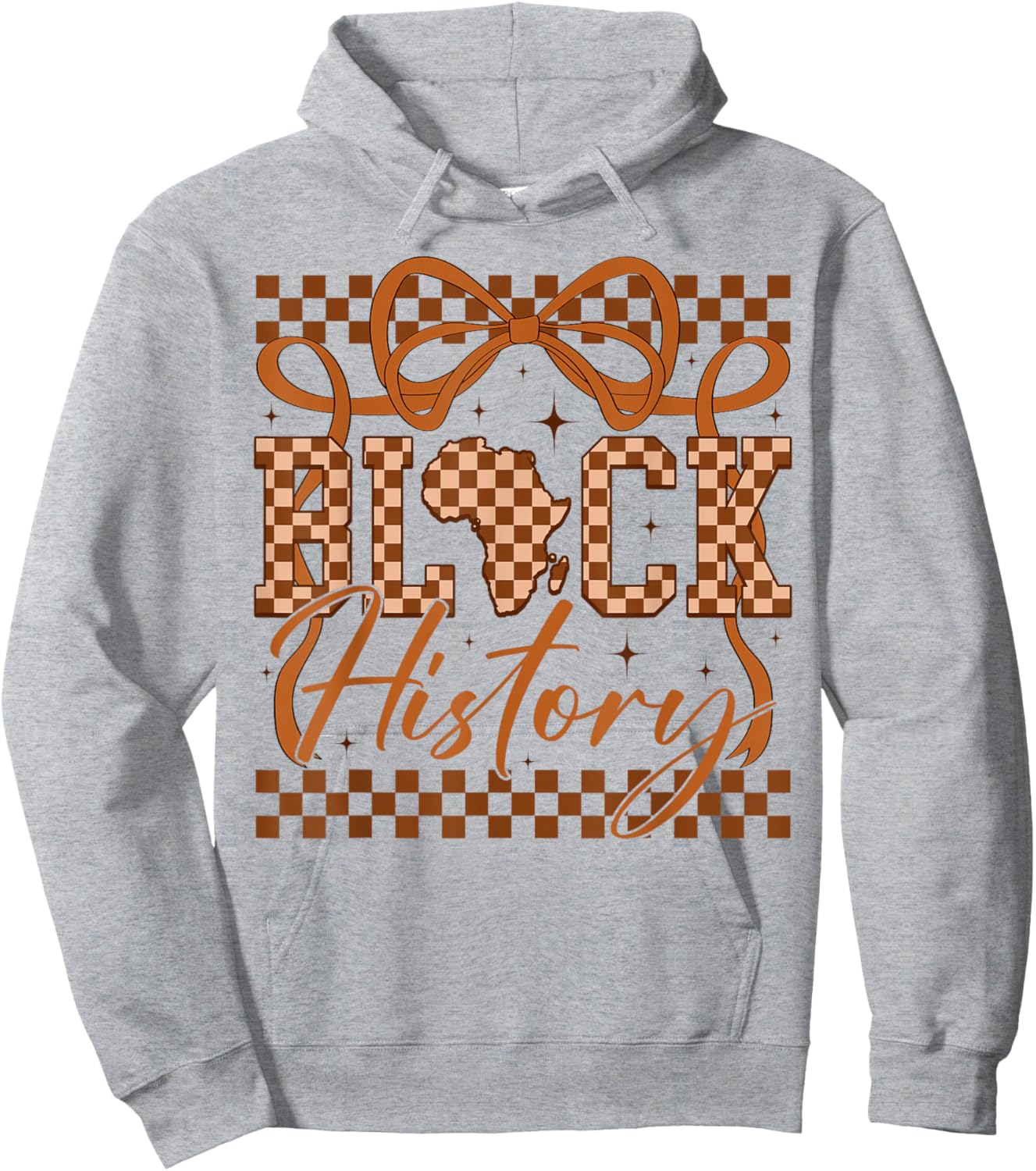 Black History Month Coquette Bow African Americans Women BHM Hoodie - Hoodie | Ash
