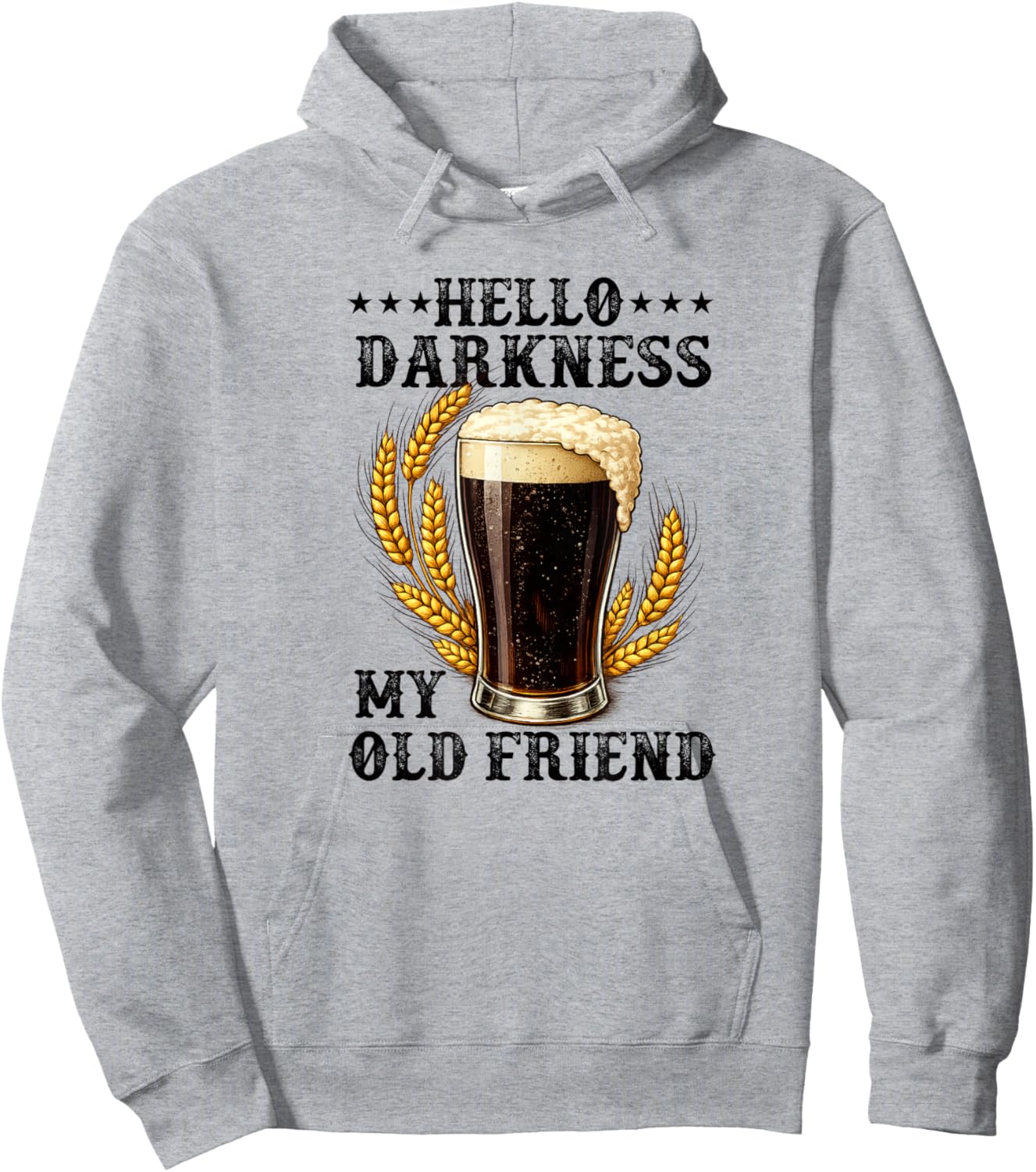 Hello Darkness My Old Friend Stout Dark Beer Potter Lover Hoodie - Hoodie | Ash