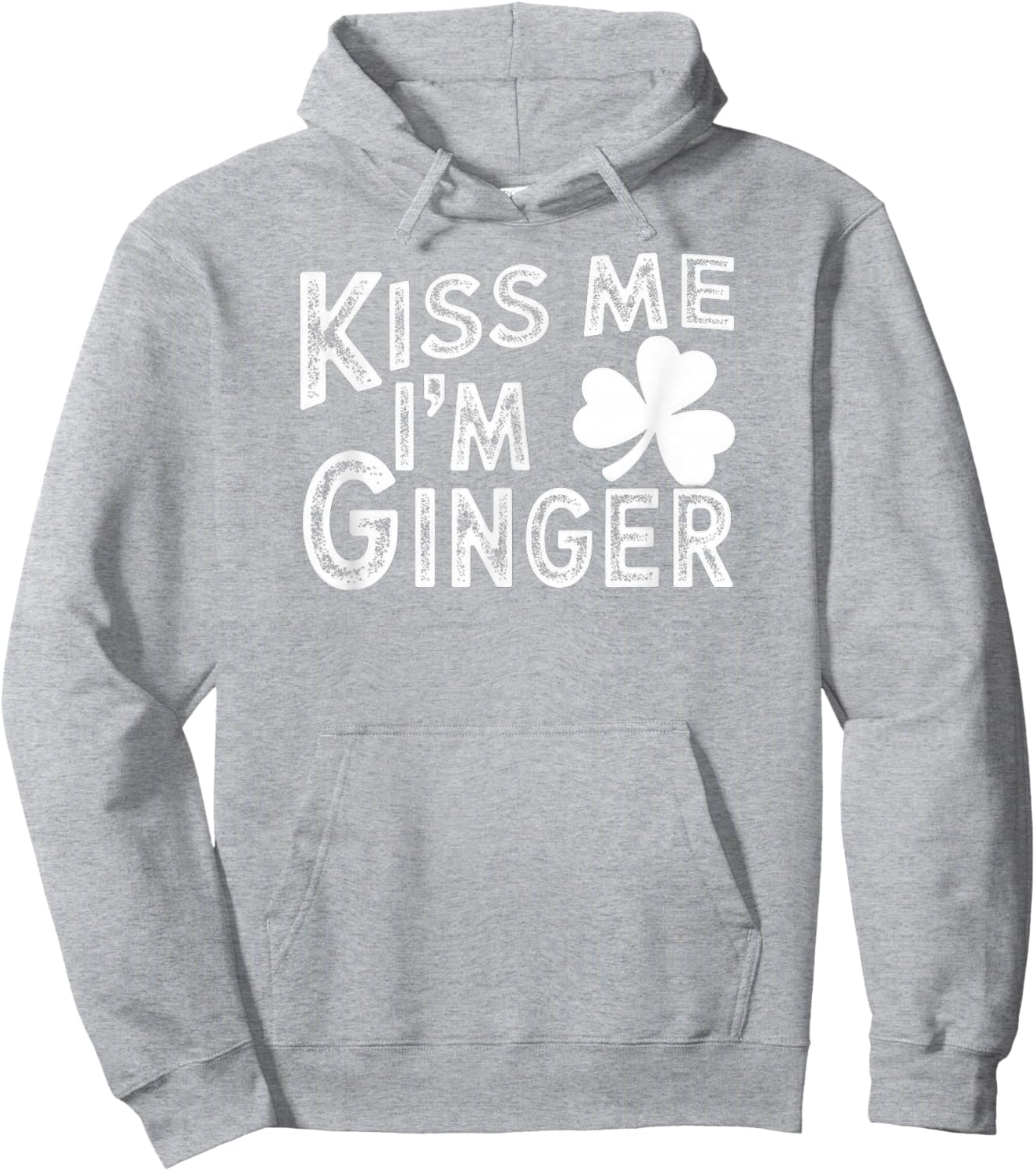 Kiss Me I'm Ginger St. Patrick's Day Hoodie - Hoodie | Ash