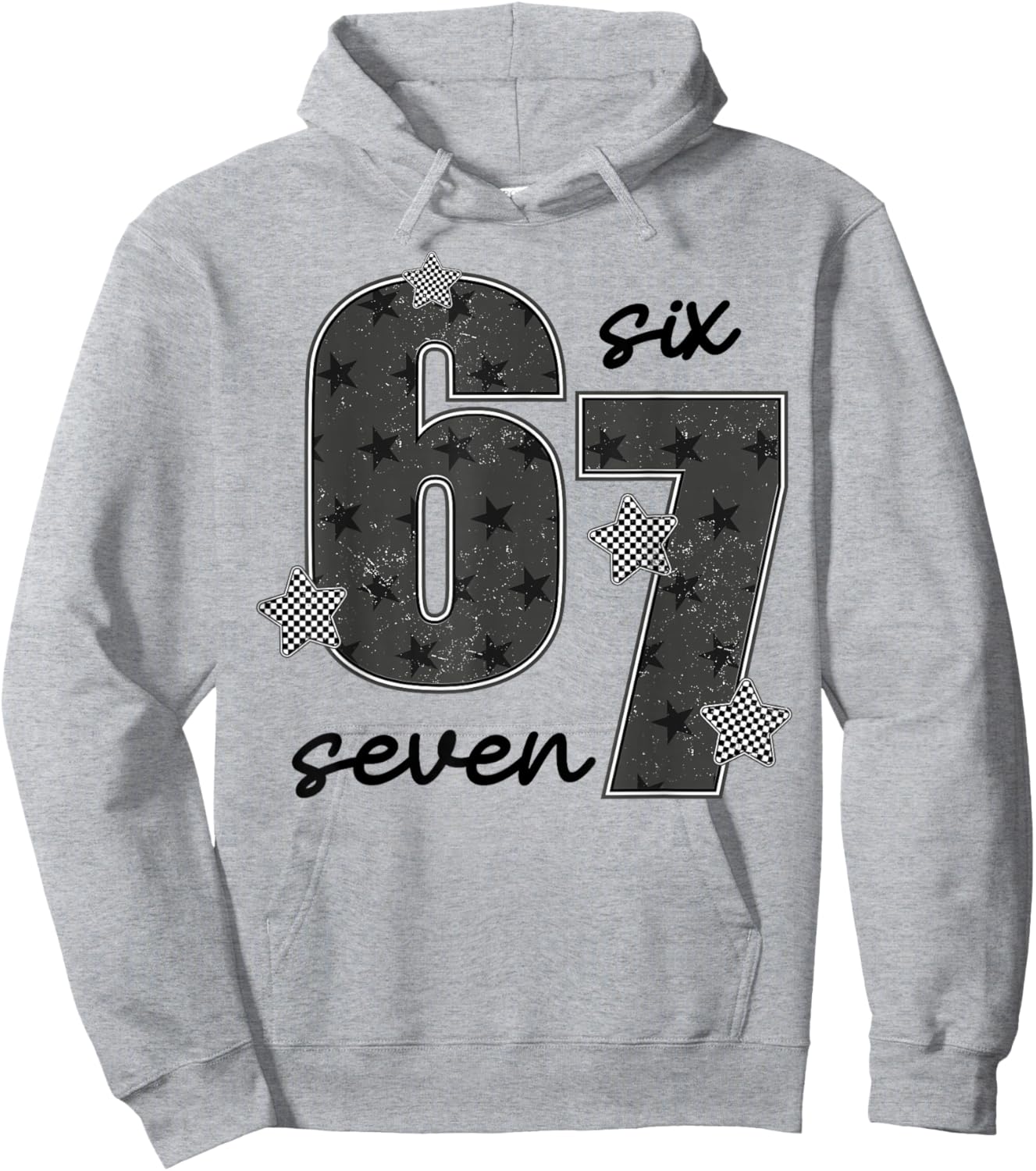67 Meme Six Seven Gen Alpha Slang Preppy Hoodie - Hoodie | Ash