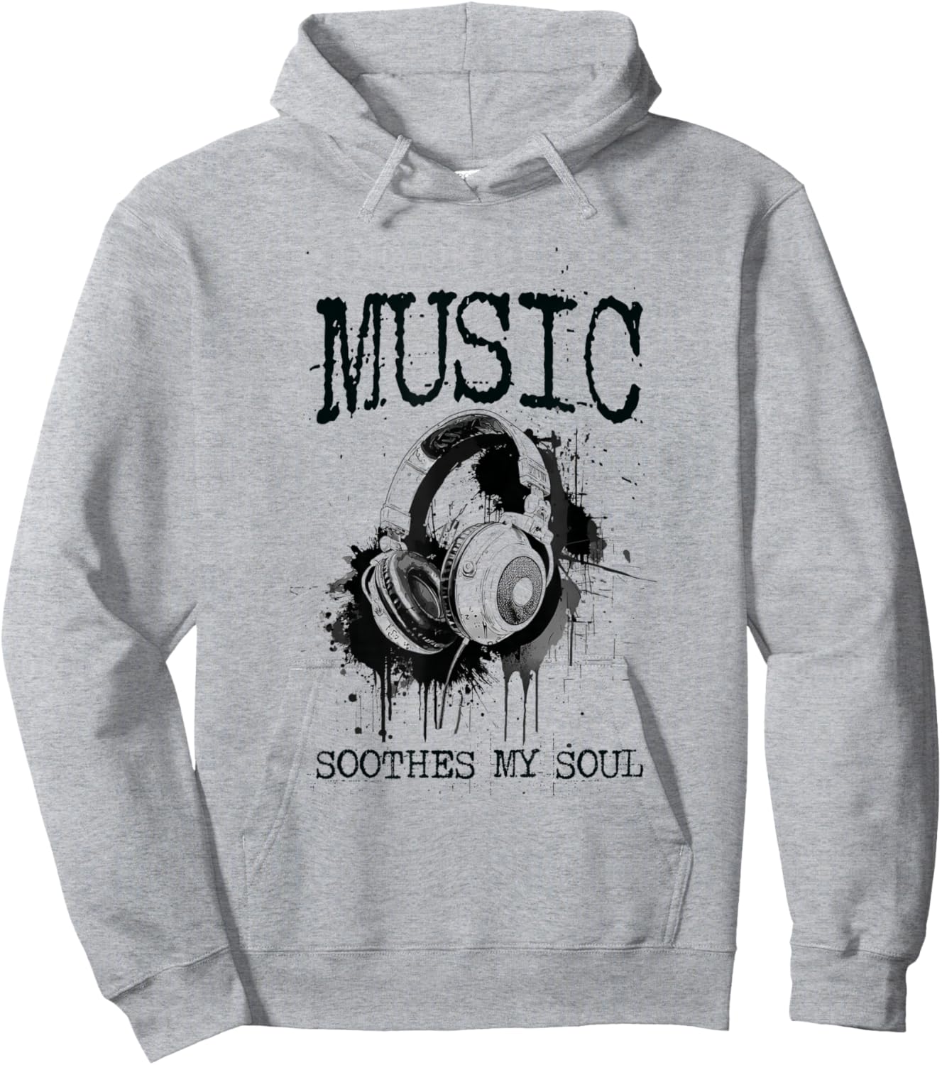 Music Soothes My Soul Hoodie - Hoodie | Ash