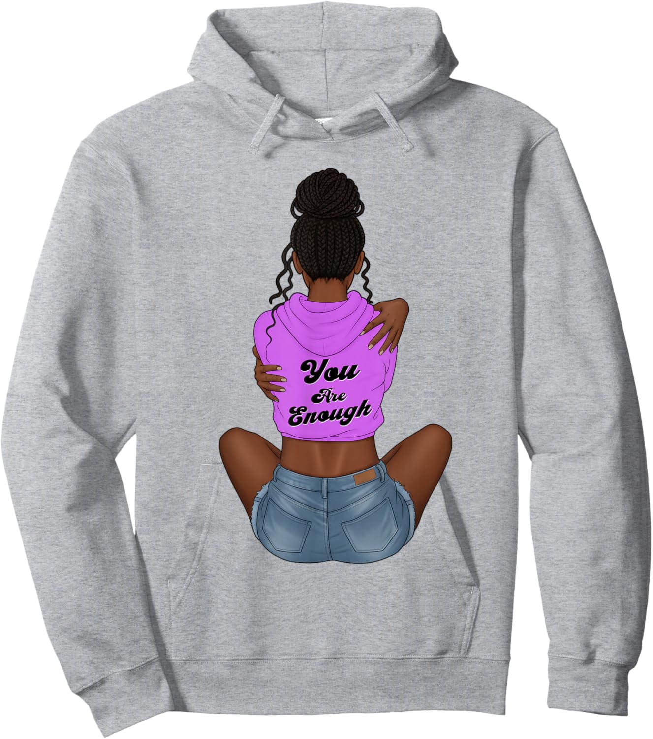 Enough Black History Month Juneteenth African American Hoodie - Hoodie | Ash