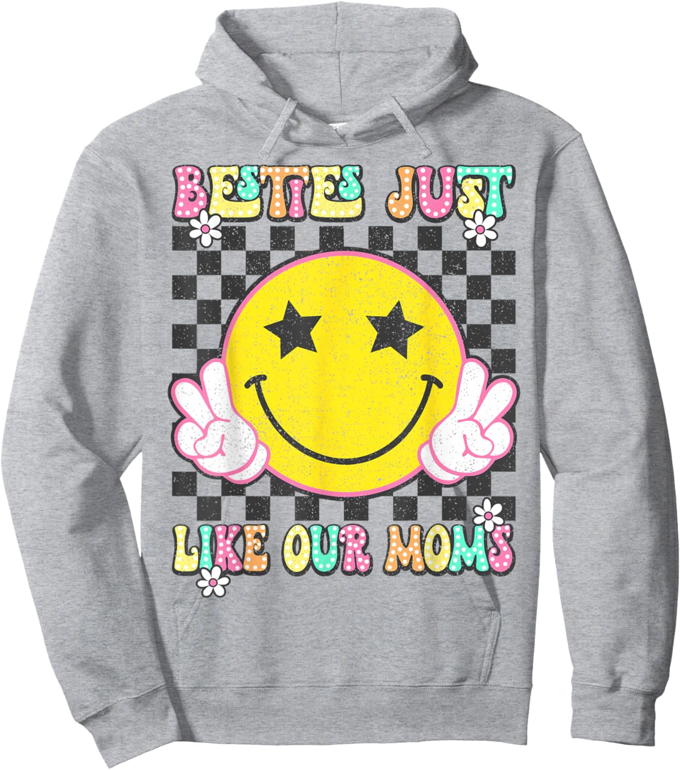 Besties Just Like Our Moms Toddler Kids Best Friend Matching Hoodie - Hoodie | Ash