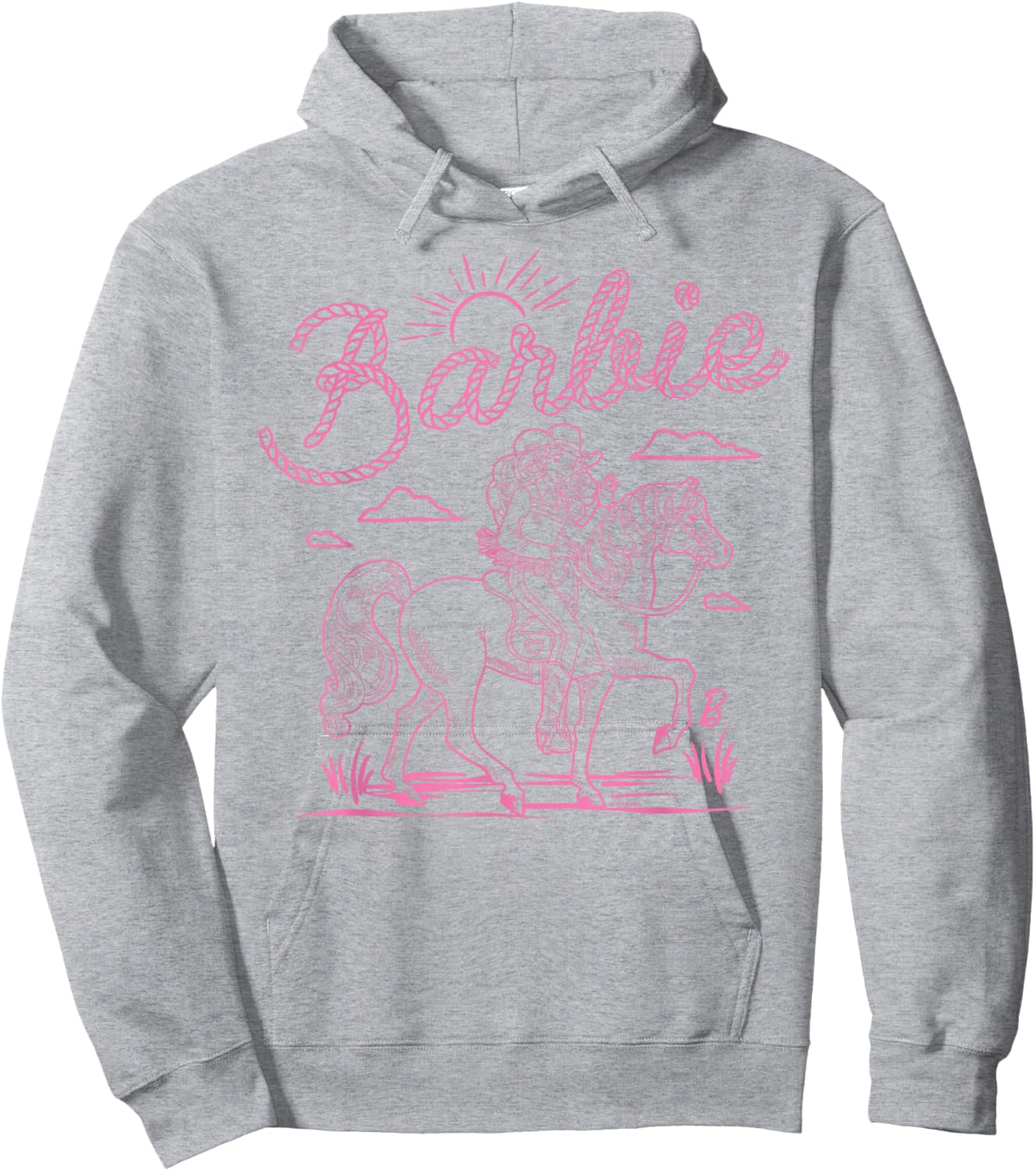 Barbie - Western - Horse Hoodie - Hoodie | Ash