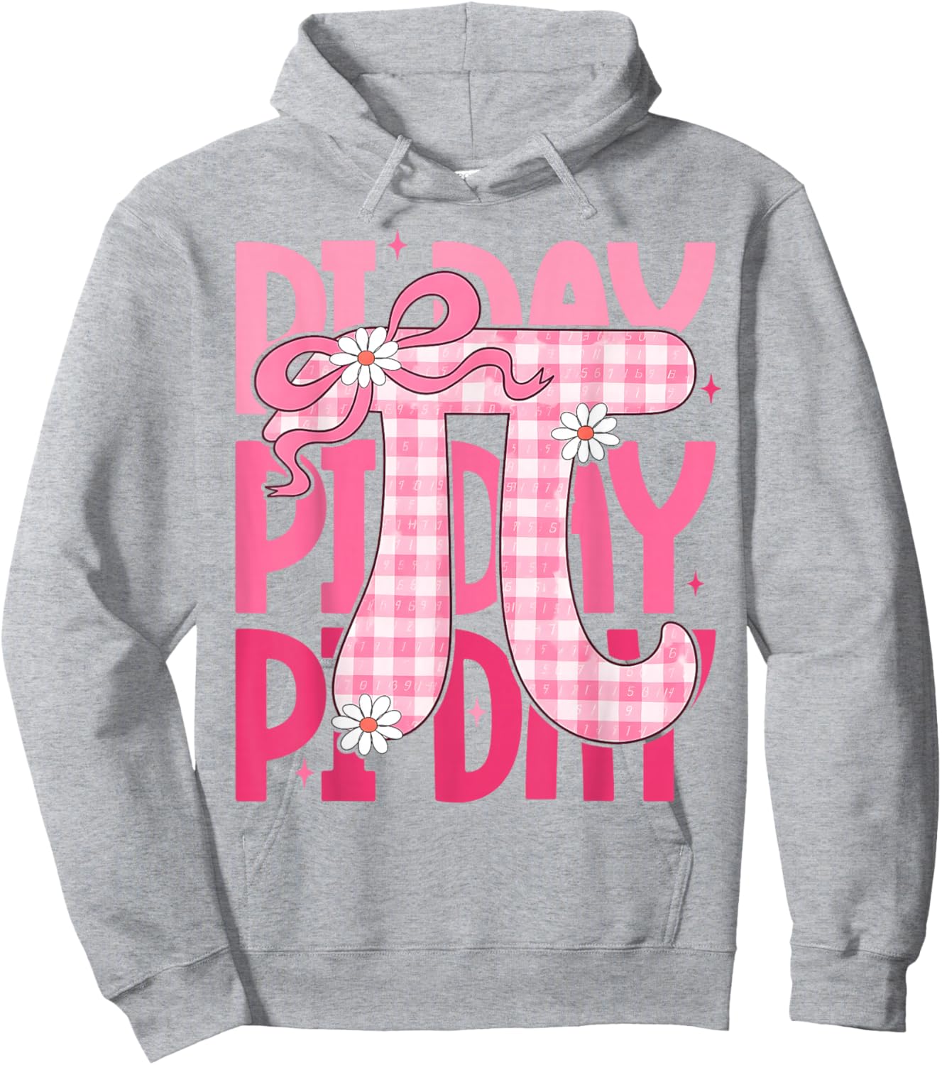 Coquette Happy Pi Day 3.14 Women Girls Math Teacher Student Hoodie - Hoodie | Ash