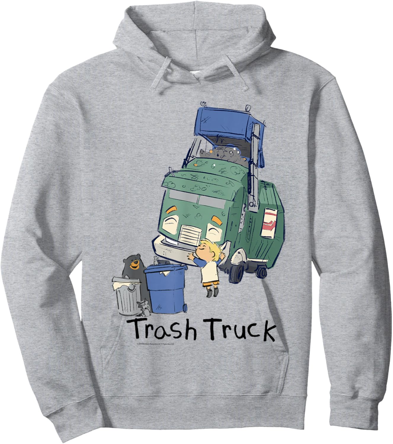 Hank Walter Donny and Ms. Mona Happy Hugging Hoodie - Hoodie | Ash