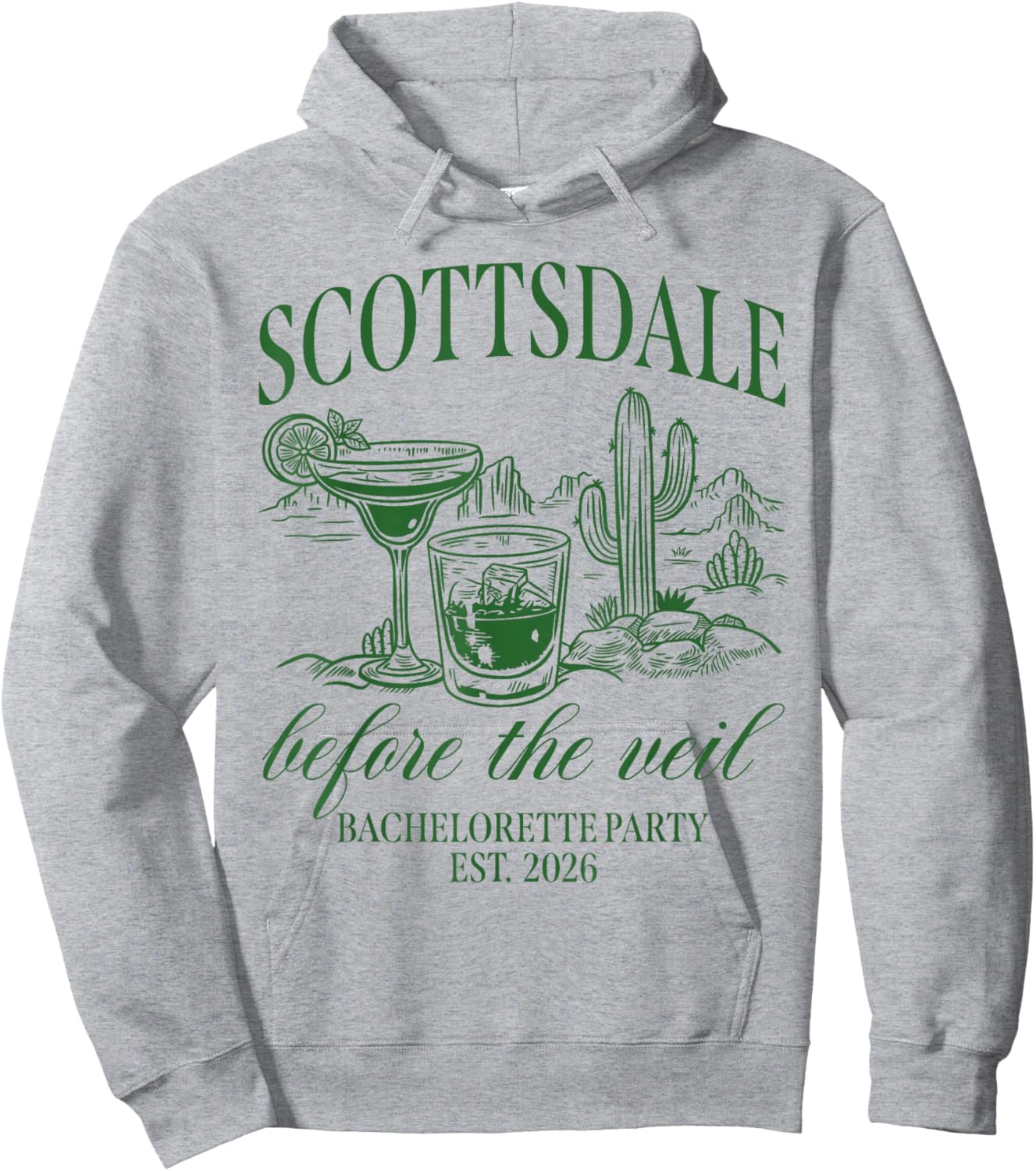 Scottsdale Before The Veil Bachelorette Party Est 2026 Hoodie - Hoodie | Ash