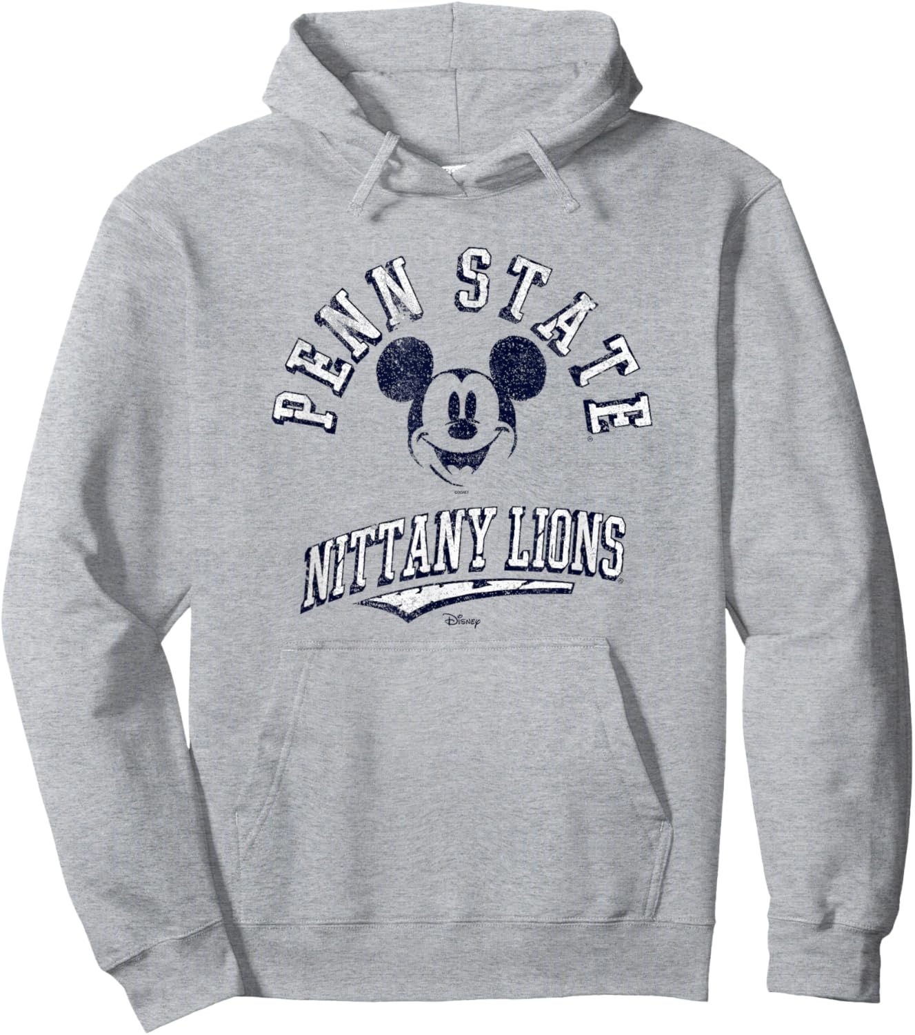 Penn State Nittany Lions Mickey Mouse Retro Gray Hoodie - Hoodie | Ash