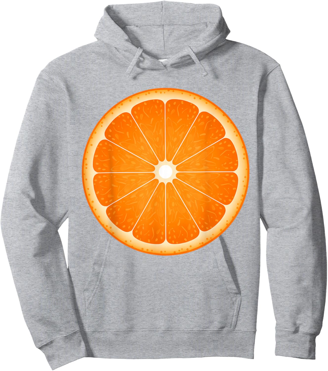 Orange Slice Costume Halloween Fruit Salad Lover Hoodie - Hoodie | Ash