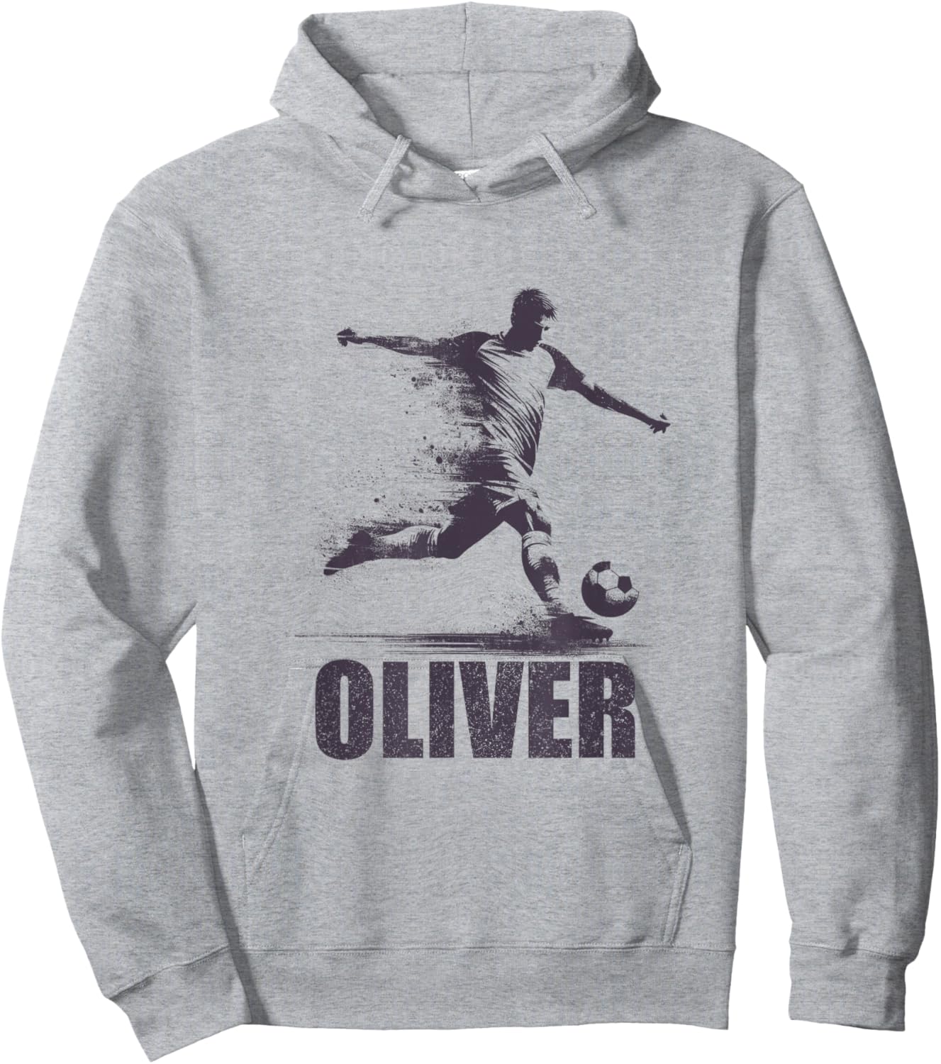 Oliver Soccer Boys Personalized First Name Oliver Hoodie - Hoodie | Ash