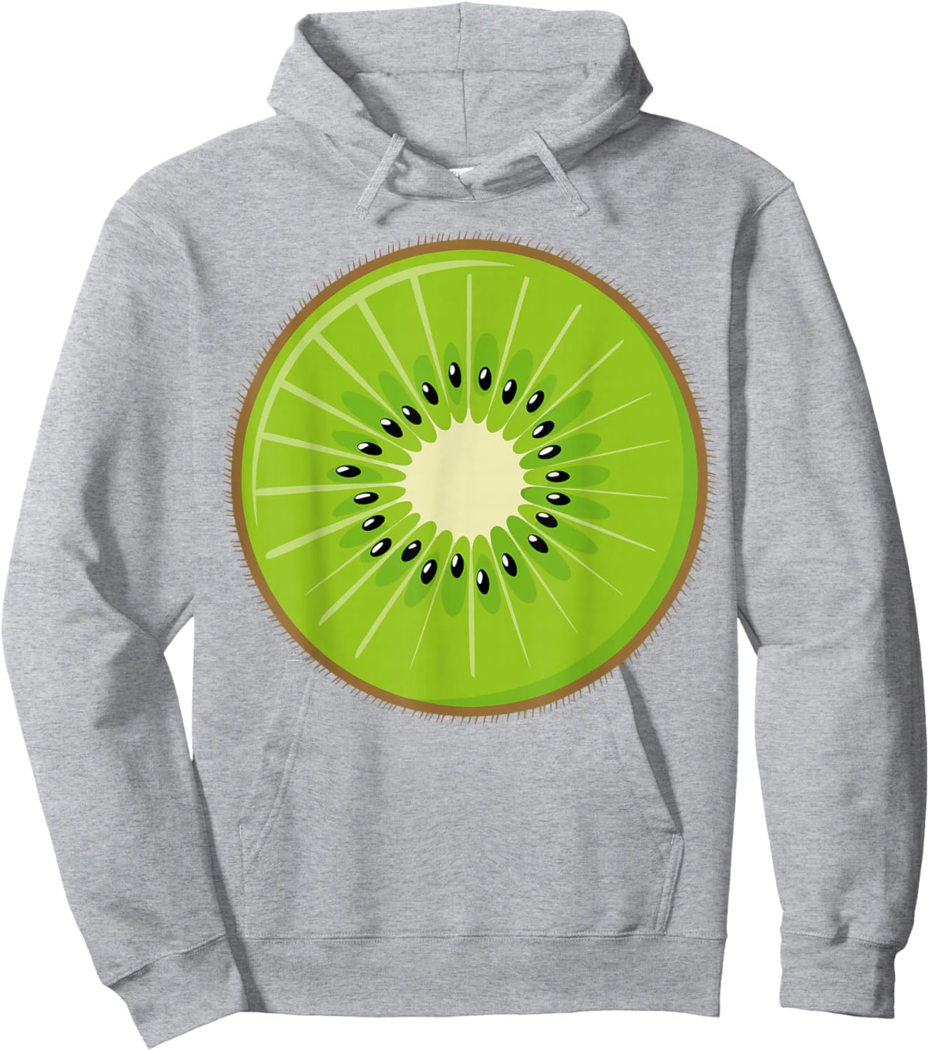 Kiwi Shirt Adult Men Women Kids Fruit Green Kiwi Costume Hoodie - Hoodie | Ash