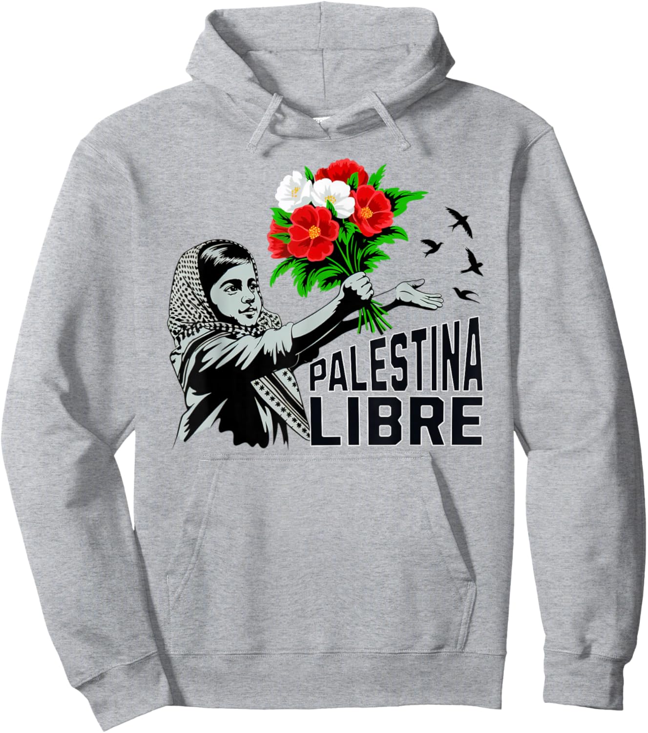 Palestina Libre Hoodie - Hoodie | Ash