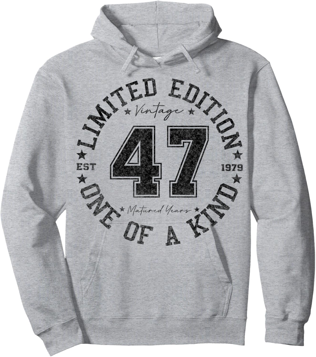 47 Year Old Gifts Vintage 1979 Limited Edition 47th Birthday Hoodie - Hoodie | Ash