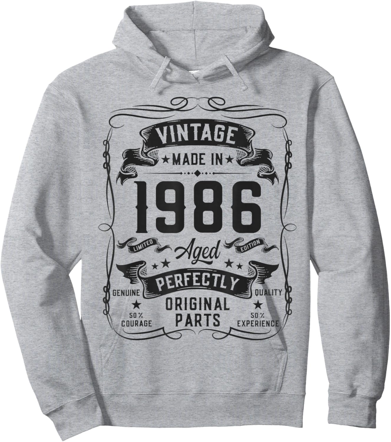 Vintage 1986 40yr 40th Birthday Gifts 40 Years Old Hoodie - Hoodie | Ash