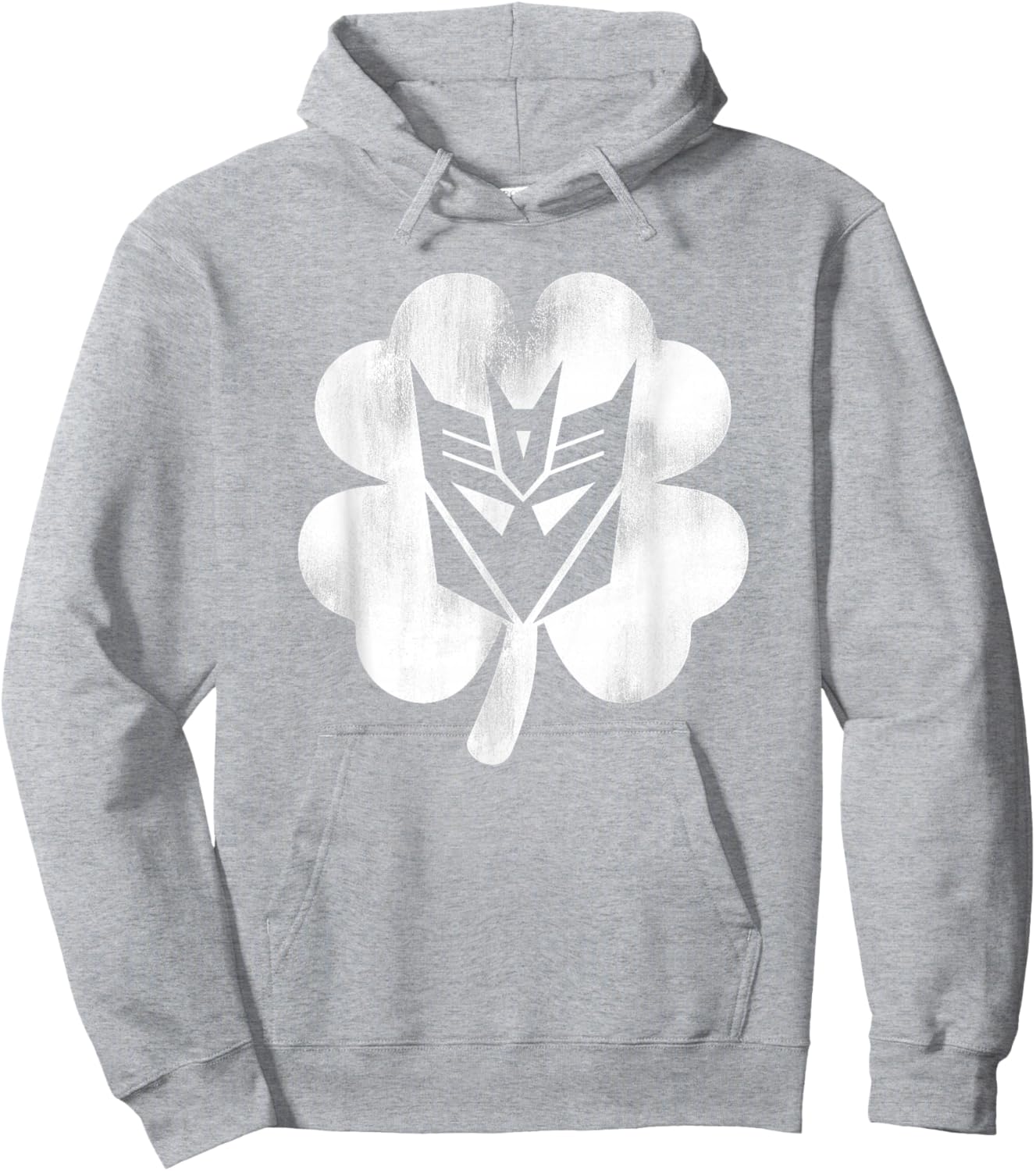 Transformers Decepticon Shamrock St. Patrick's Day Hoodie - Hoodie | Ash