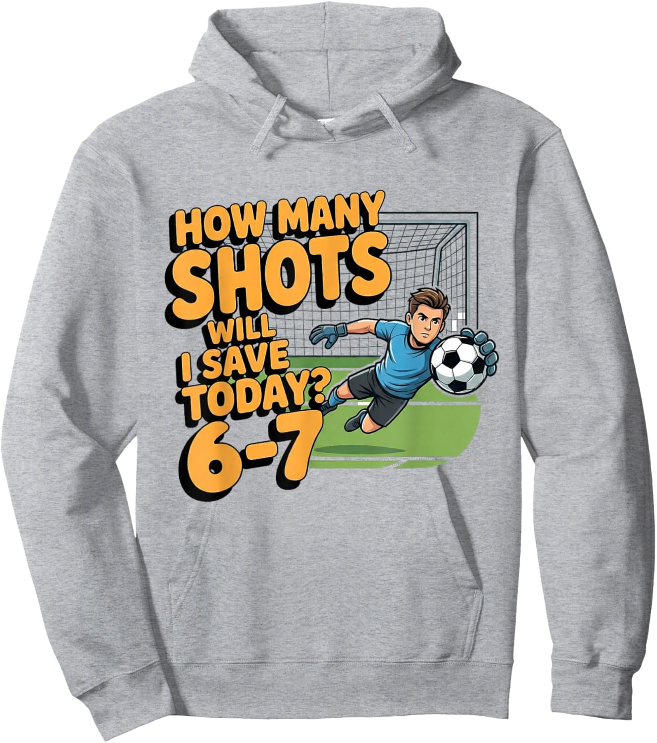 Soccer Drip Number 67 Boys Soccer Player 67 Hoodie - Hoodie | Ash