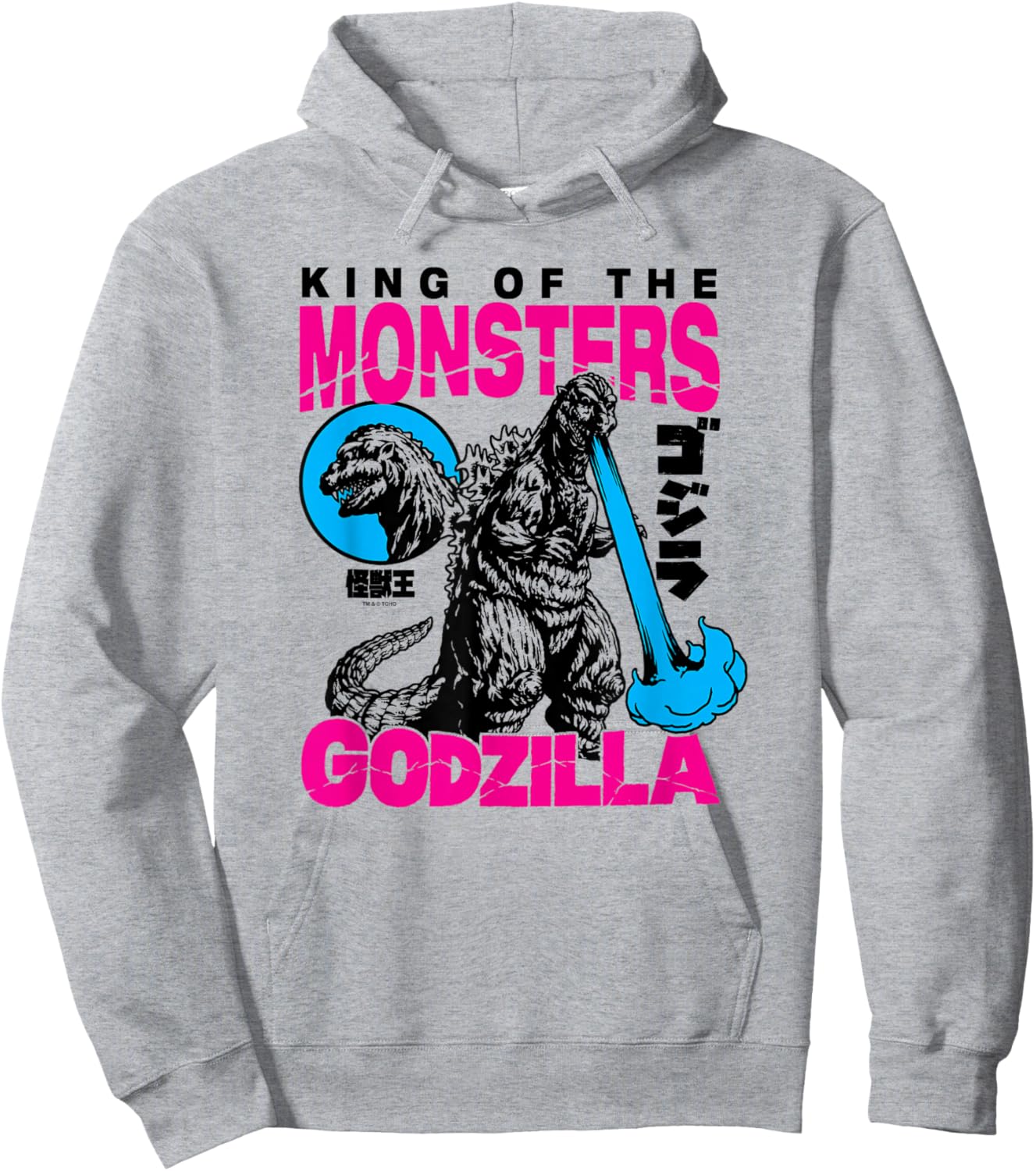 Godzilla King of The Monsters Bright Color Collage Movie Hoodie - Hoodie | Ash