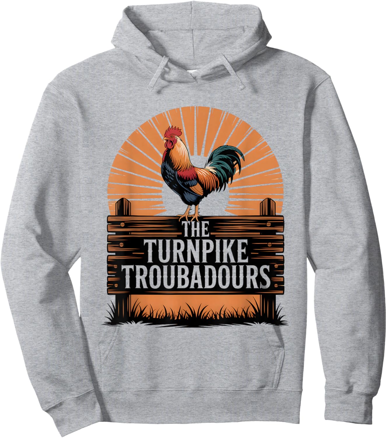 Vintage Turnpike Distressed Country Music Men Women Hoodie - Hoodie | Ash