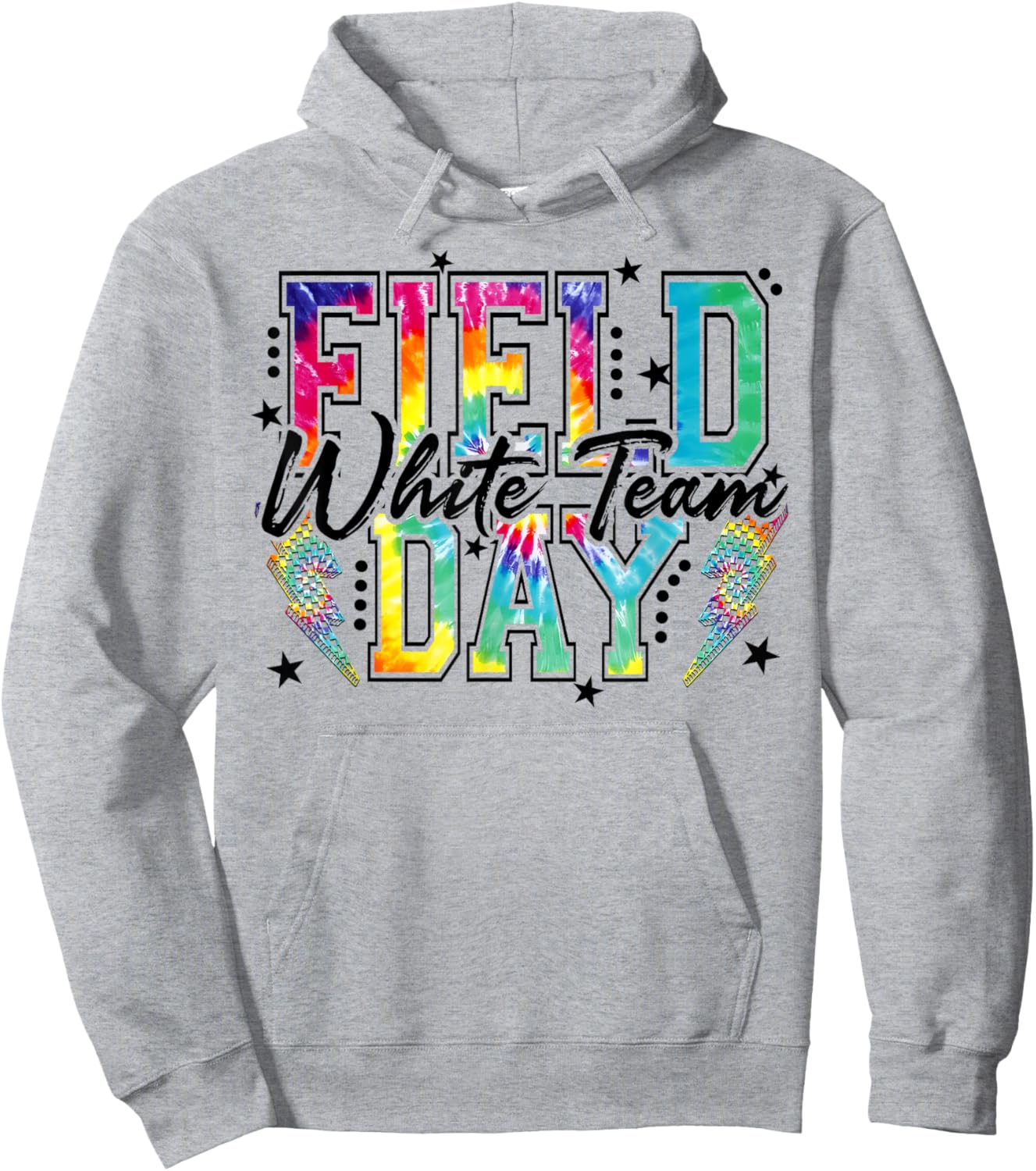 Field Day White Team Tie Dye School Field Trip 2026 Hoodie - Hoodie | Ash