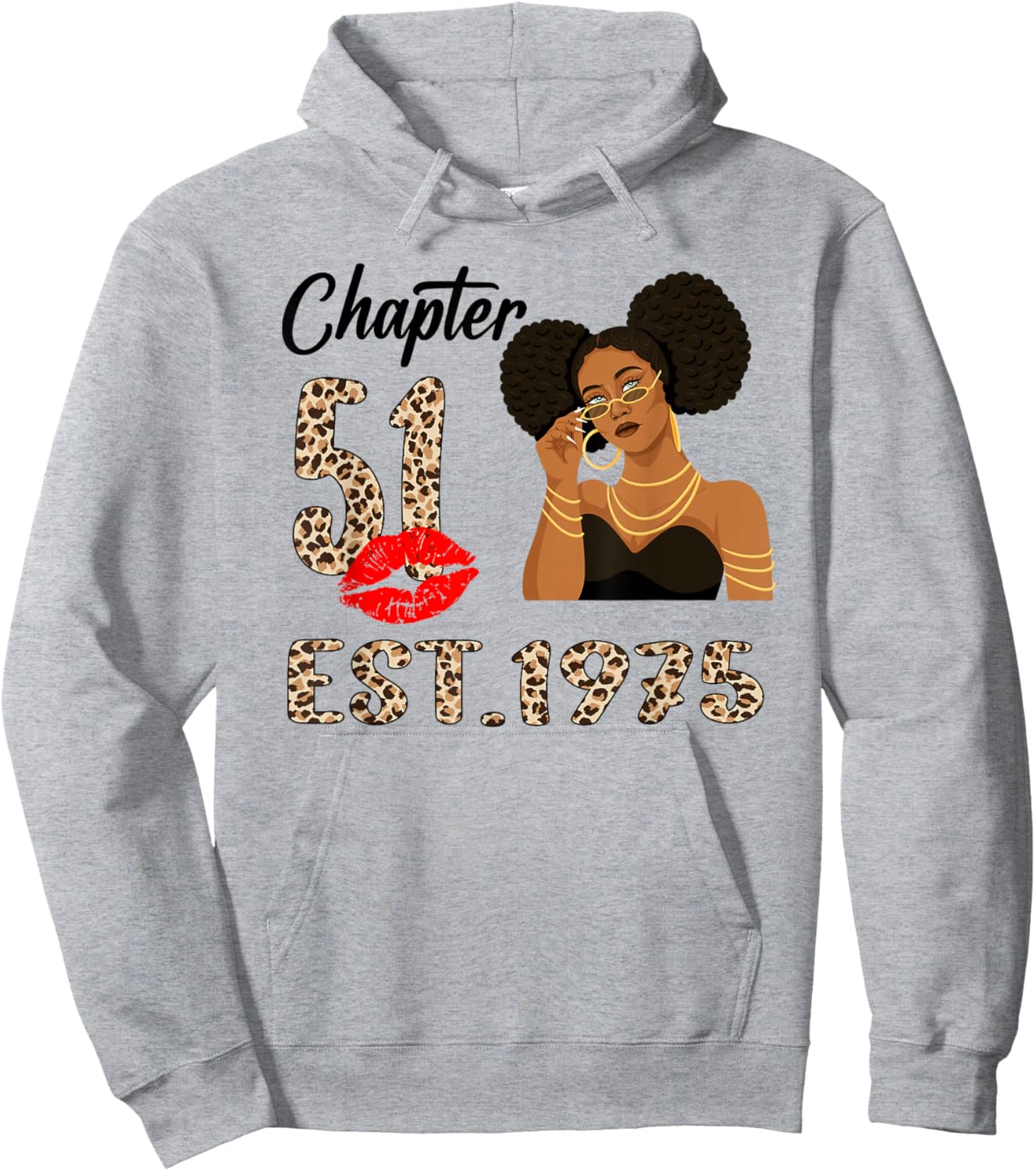 Chapter 51 Est 1975 51 Year Old Birthday Women Party Hoodie - Hoodie | Ash