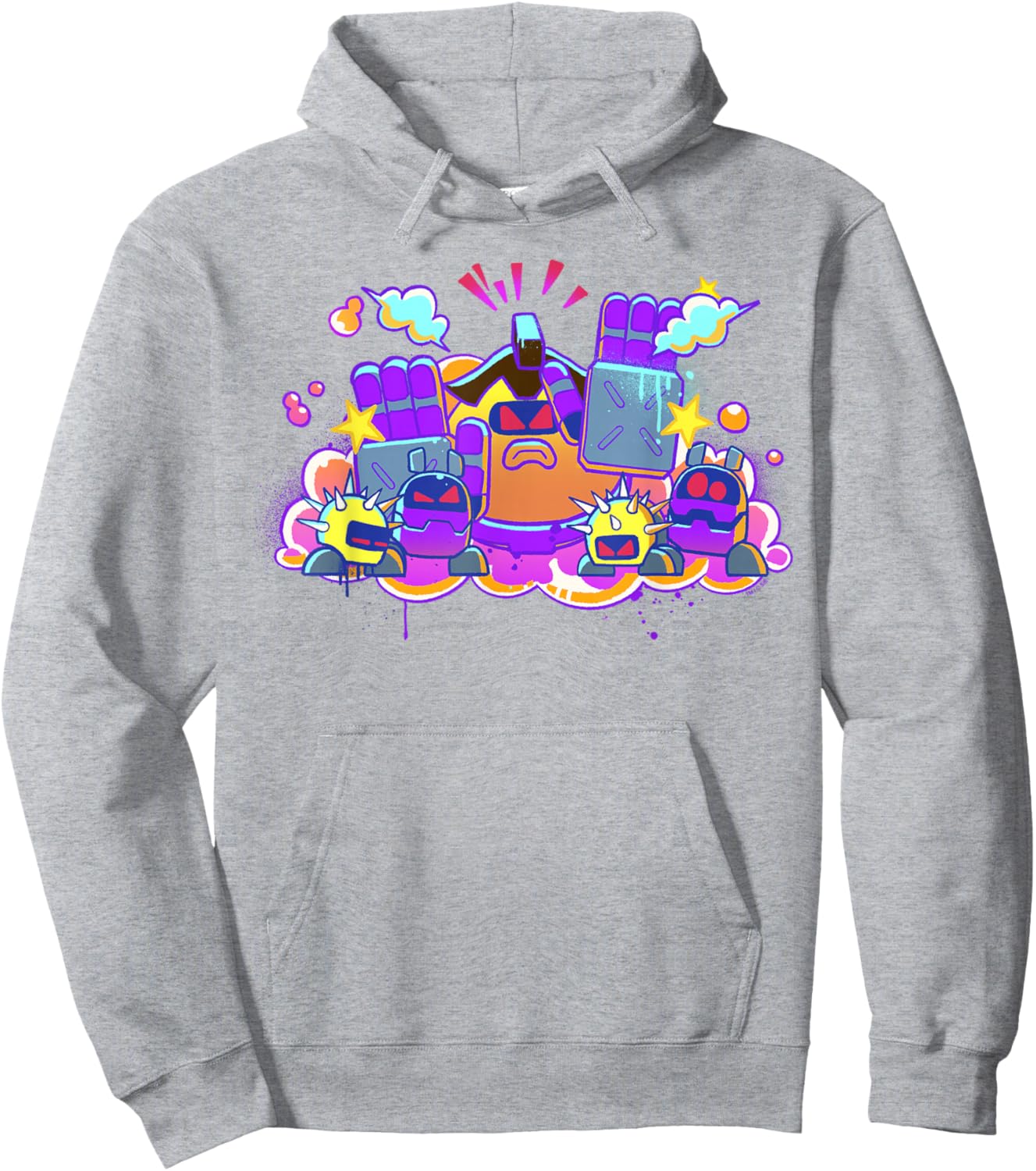 Astrobot Captin Astro Bad Bots Graffiti Style Art Hoodie - Hoodie | Ash