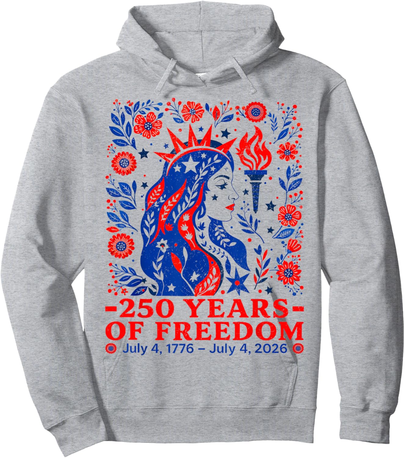 4th of July Hoodie - Hoodie | Ash