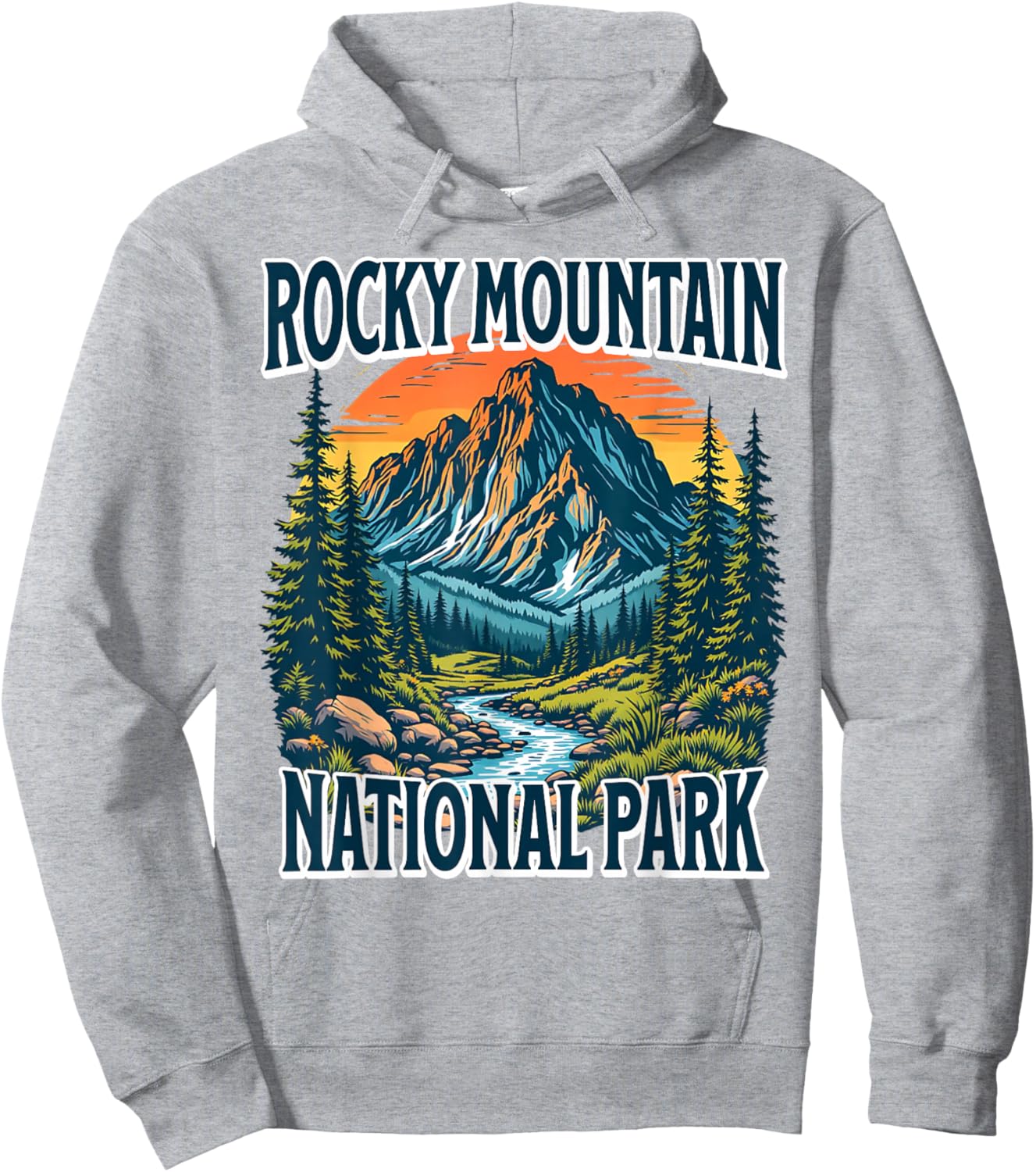 Rocky Mountain National Park Hoodie - Hoodie | Ash