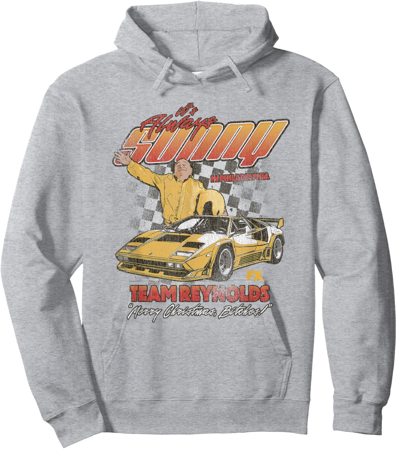 It's Always Sunny Team Reynolds Racing Funny Christmas Hoodie - Hoodie | Ash
