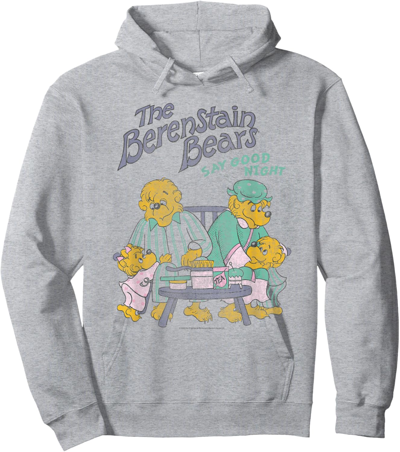 The Berenstain Bears Say Good Night Family Vintage Book Hoodie - Hoodie | Ash