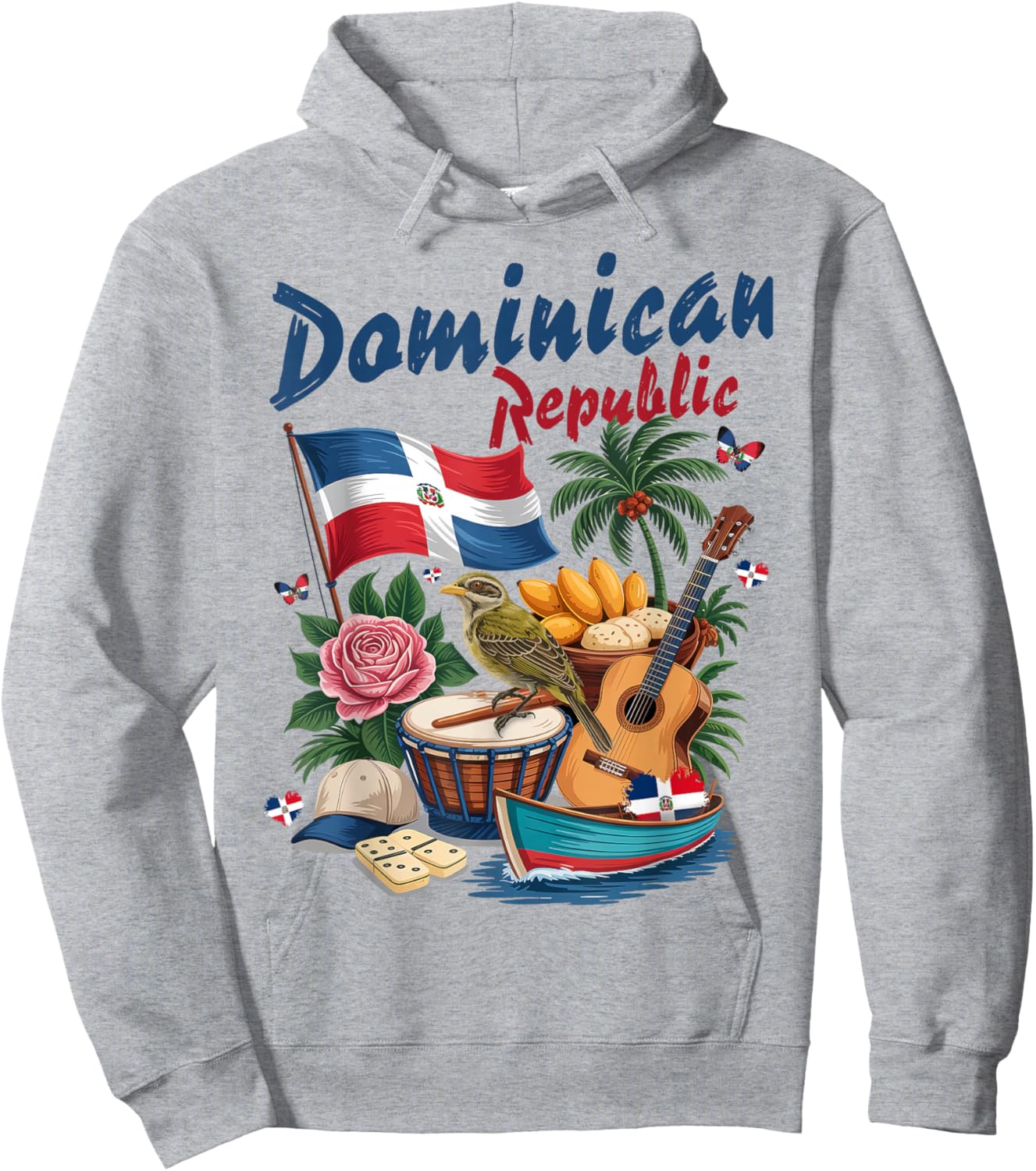 Dominican Republic Outfit Idea for Kids Dominican Themed Hoodie - Hoodie | Ash