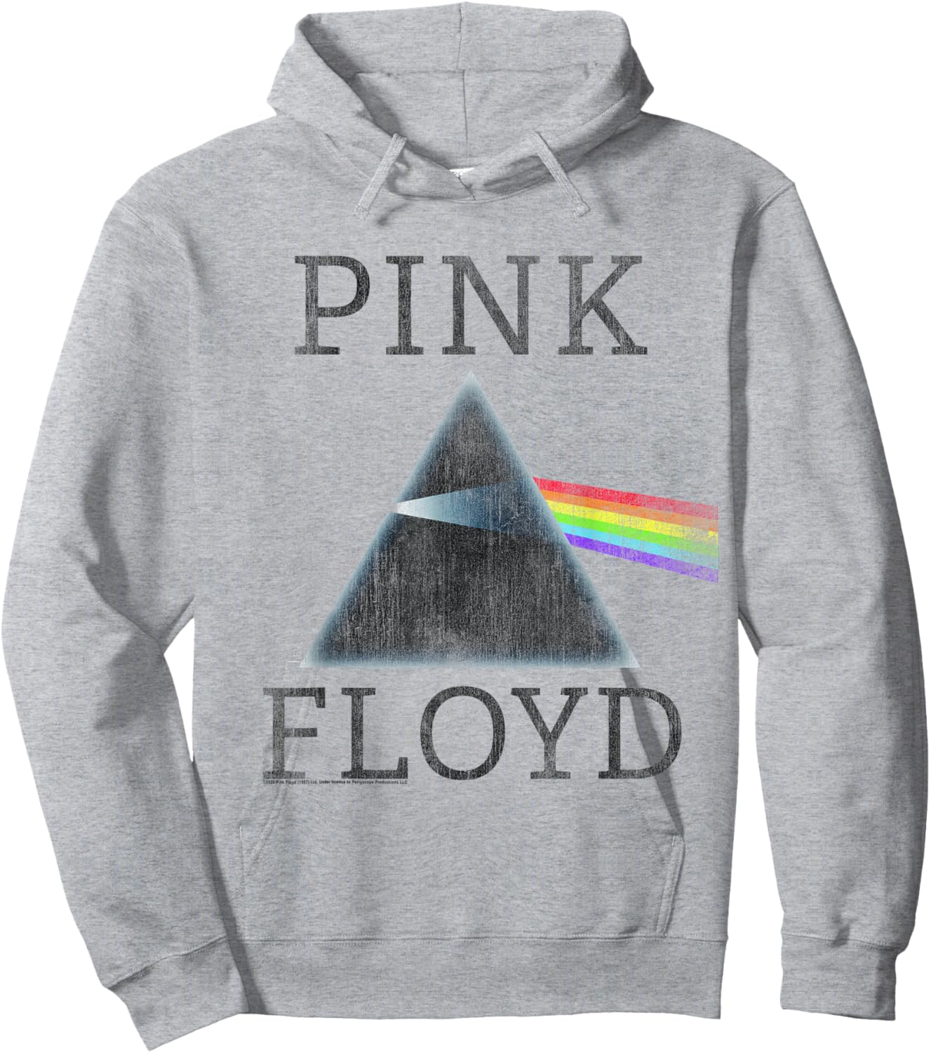 Official Pink Floyd Dark Side of The Moon Album Band Music Hoodie - Hoodie | Ash