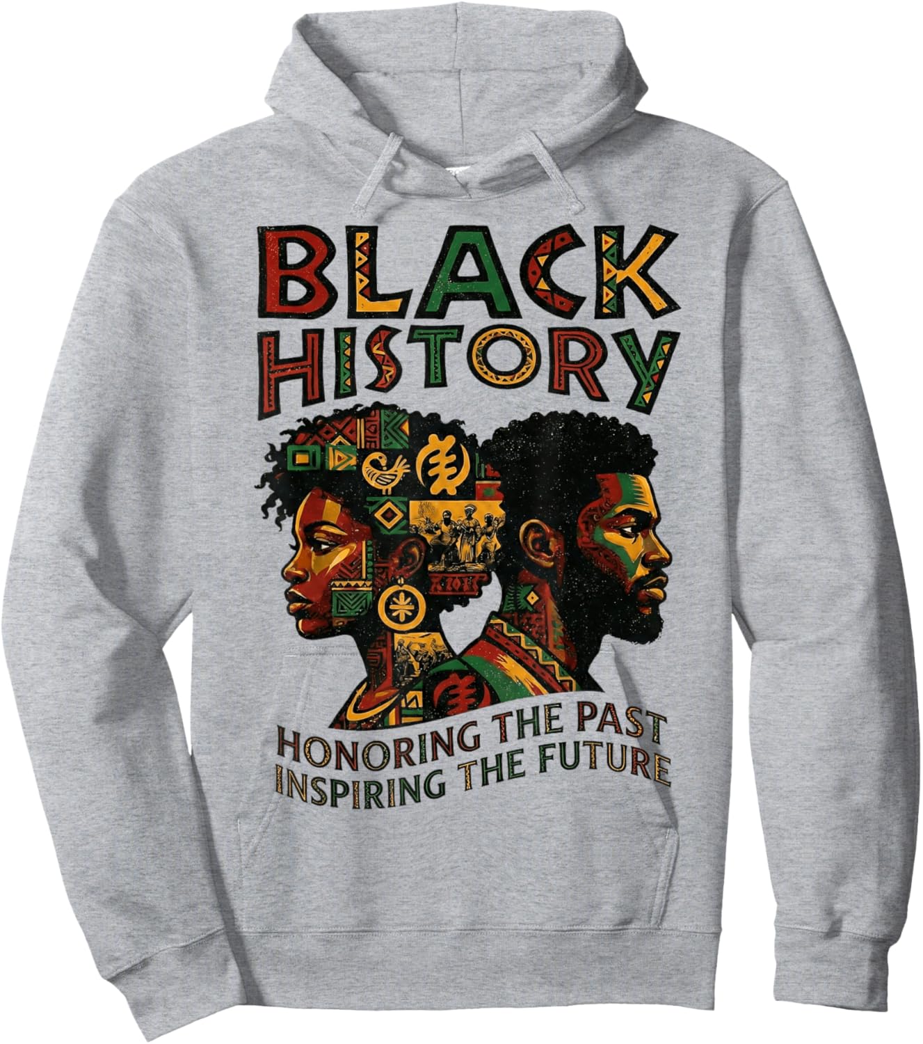 African Roots Black Leaders Black History Month Men Women Hoodie - Hoodie | Ash