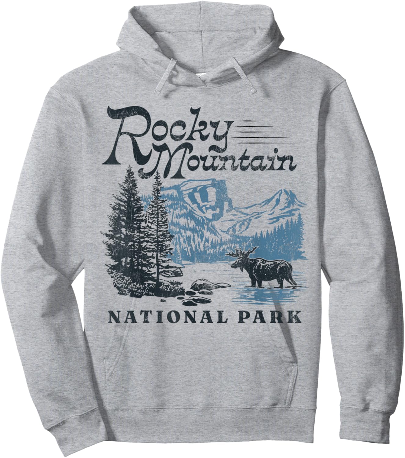 Rocky Mountain National Park Hoodie - Hoodie | Ash