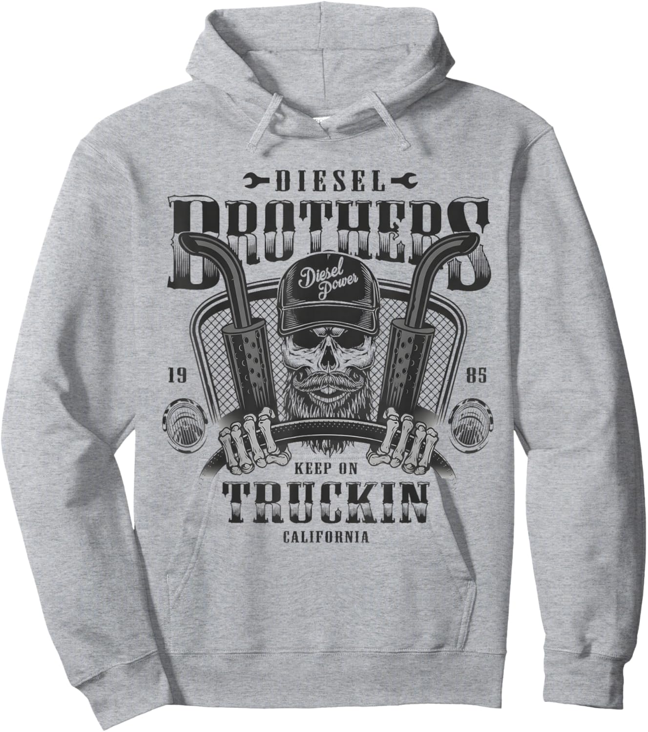 Diesel Brothers Keep On Truckin Hoodie - Hoodie | Ash