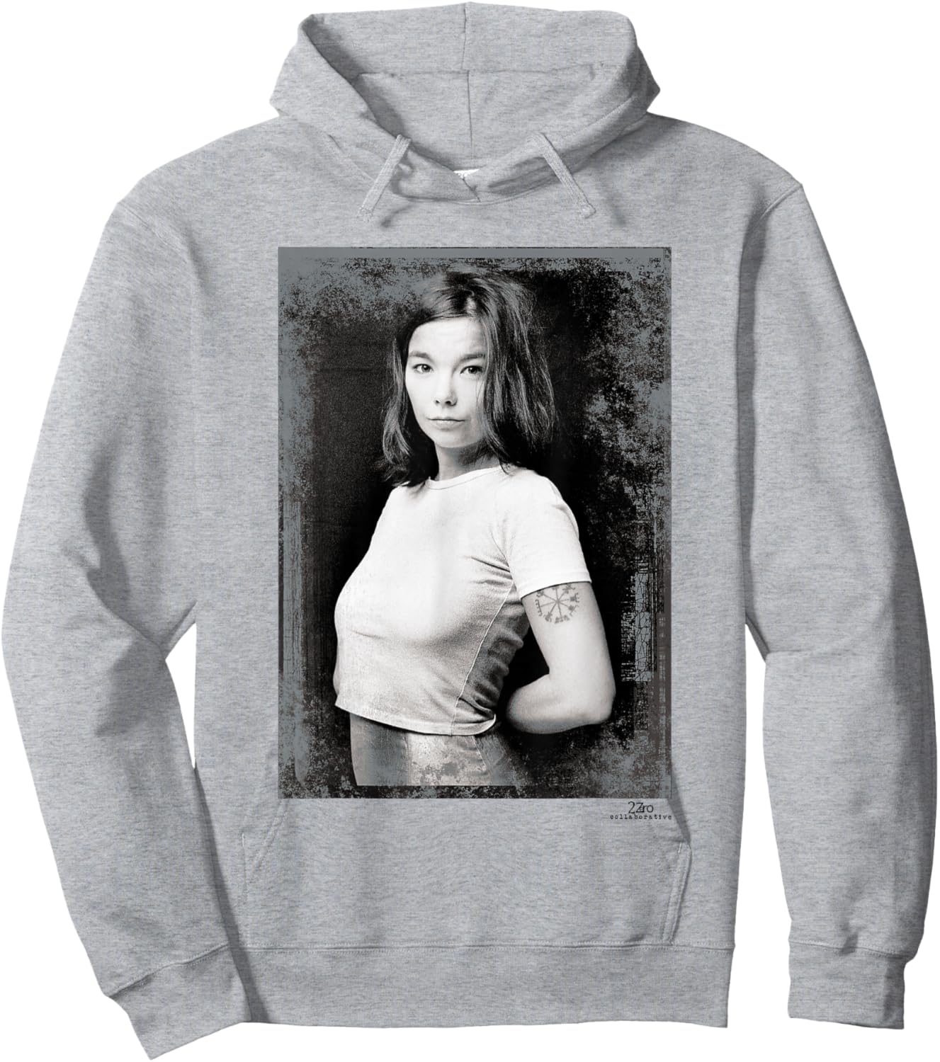 Bjork Debut Tour Era Portrait by Phil Nicholls Hoodie - Hoodie | Ash