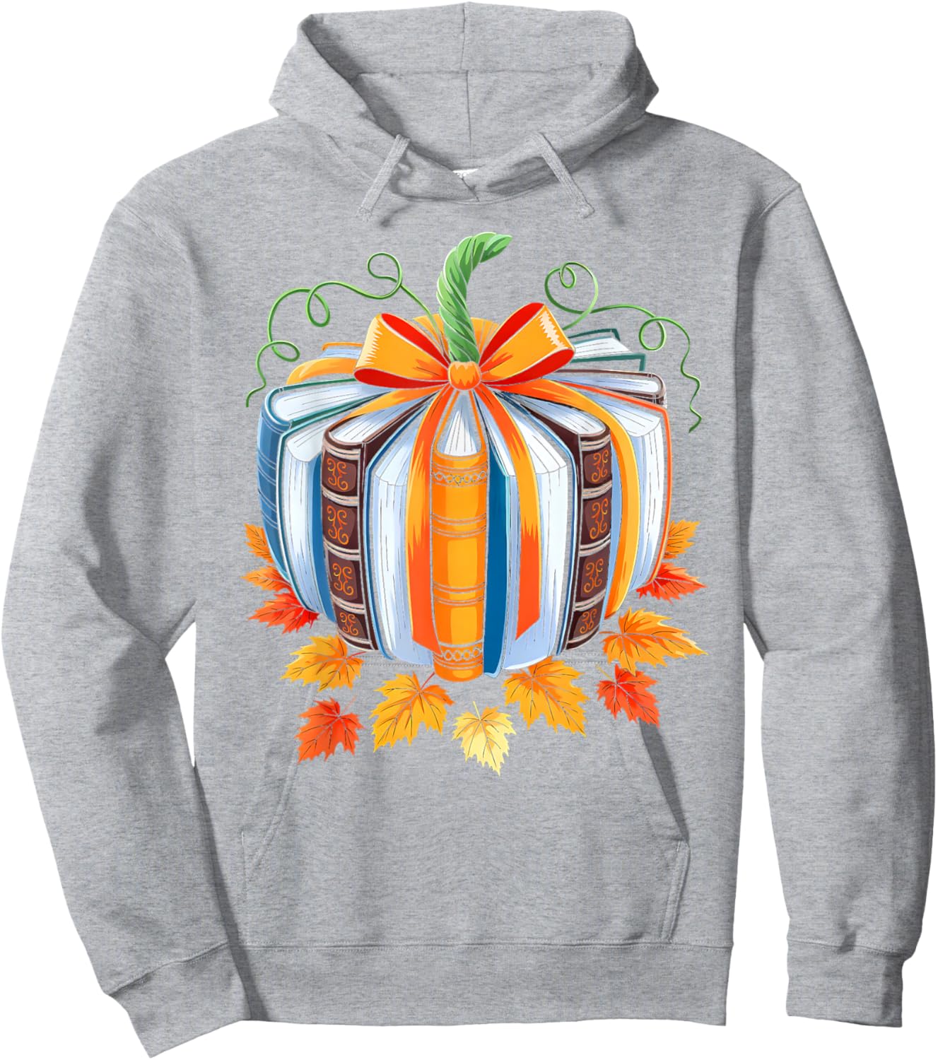 Fall Book Shirt Pumpkin Season Teacher Halloween Costume Hoodie - Hoodie | Ash