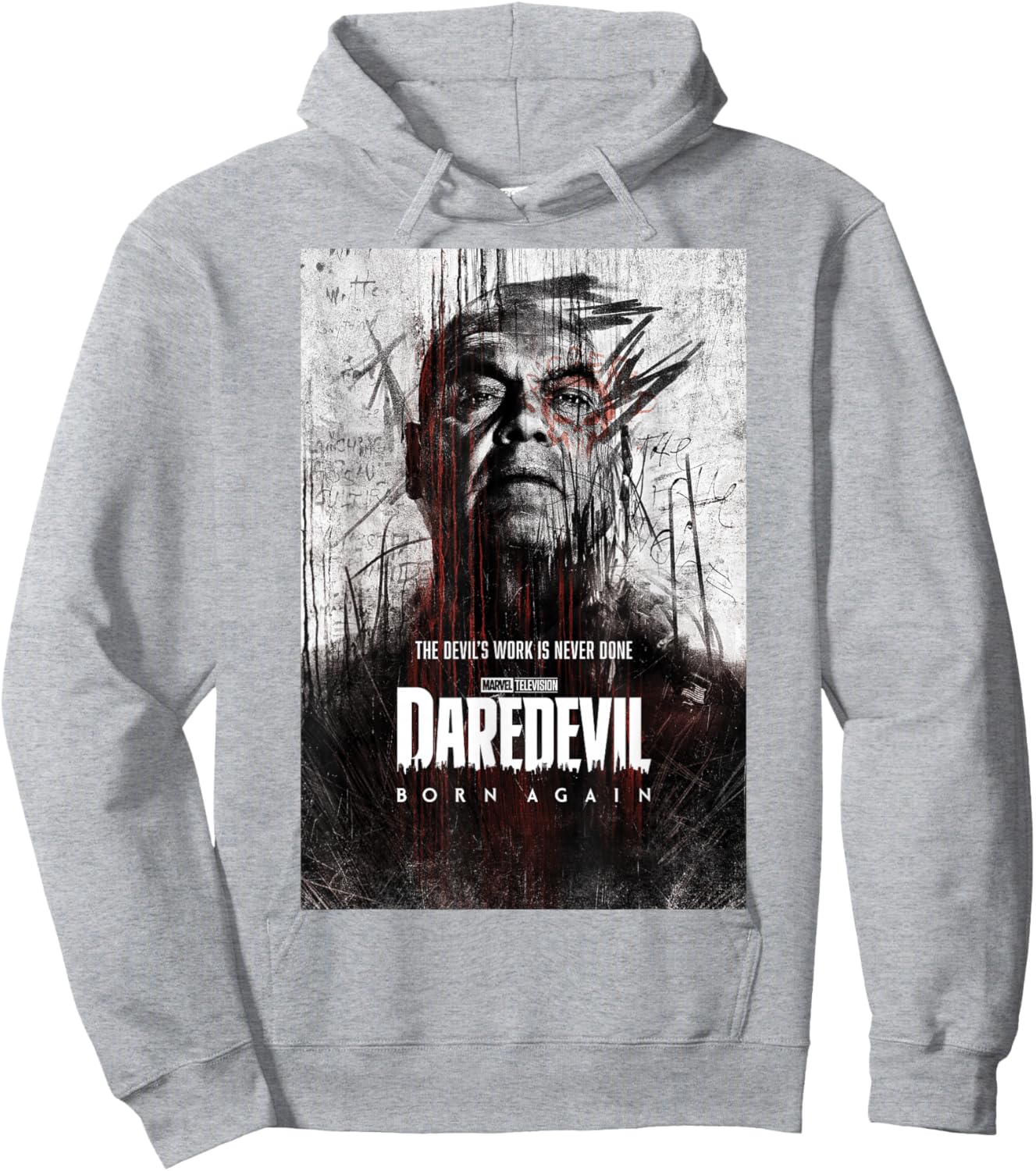 Marvel Daredevil: Born Again Season 1 Kingpin Poster Hoodie - Hoodie | Ash
