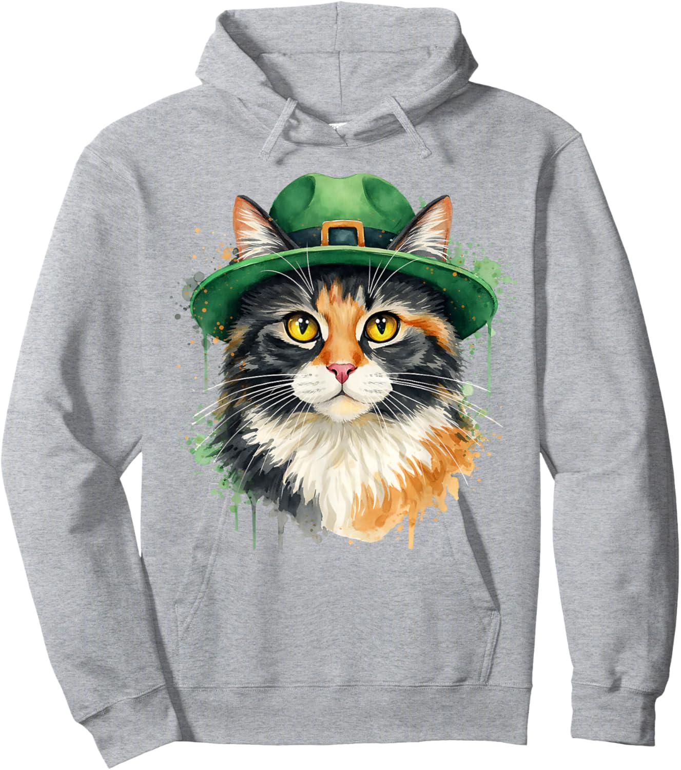 Irish Cat St Patricks Day Catricks Day Kitty Kitten Lover Hoodie - Hoodie | Ash