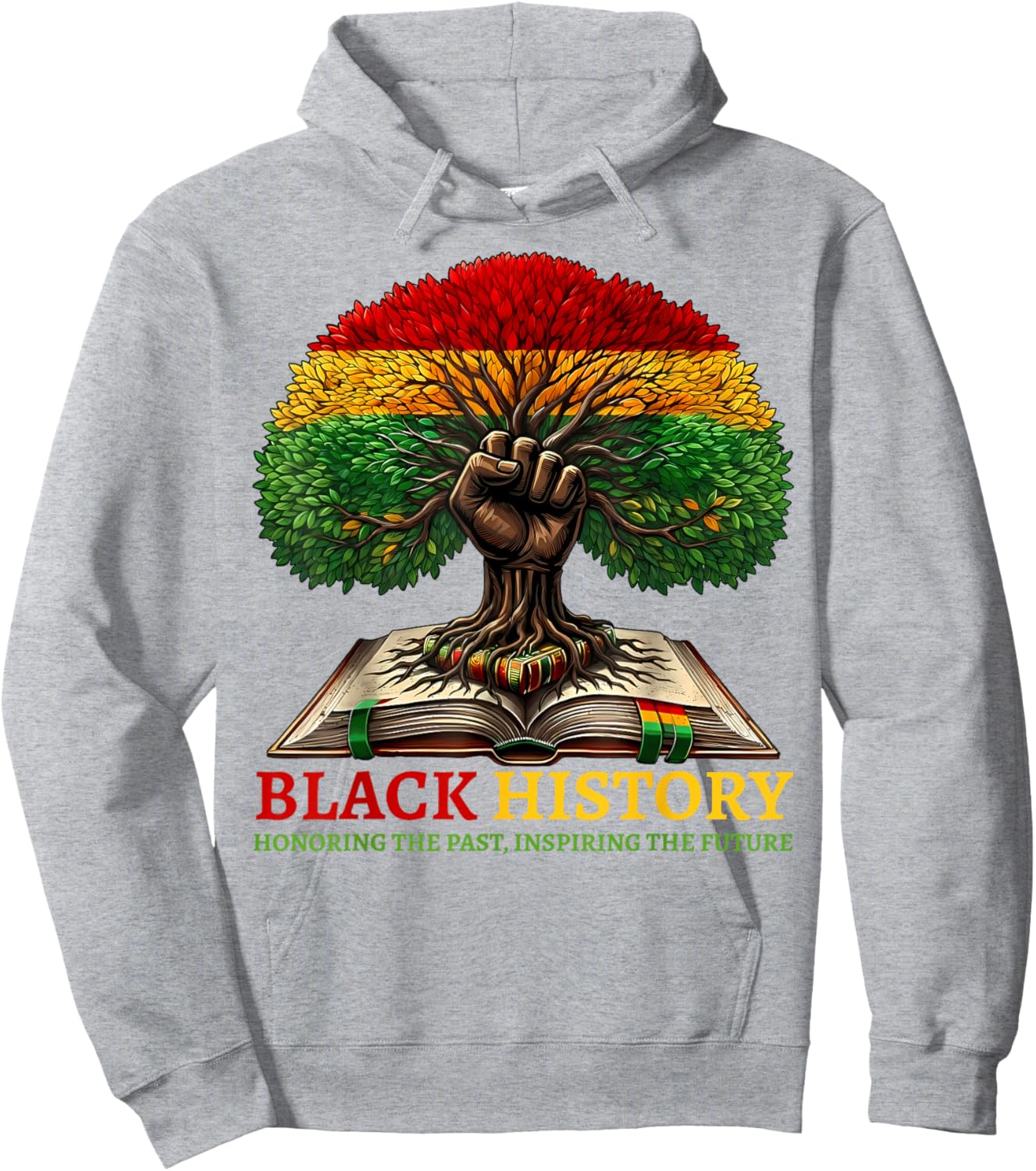 Black History Month Honoring The Past Inspiring The Future Hoodie - Hoodie | Ash