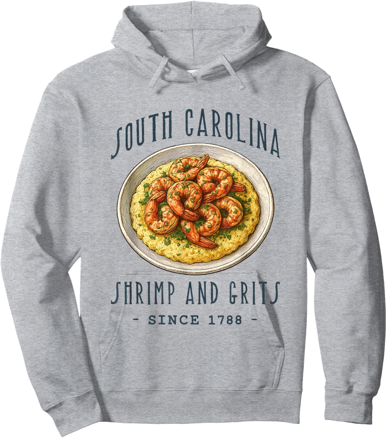 South Carolina Shrimp and Grits. Food Lovers Hoodie - Hoodie | Ash