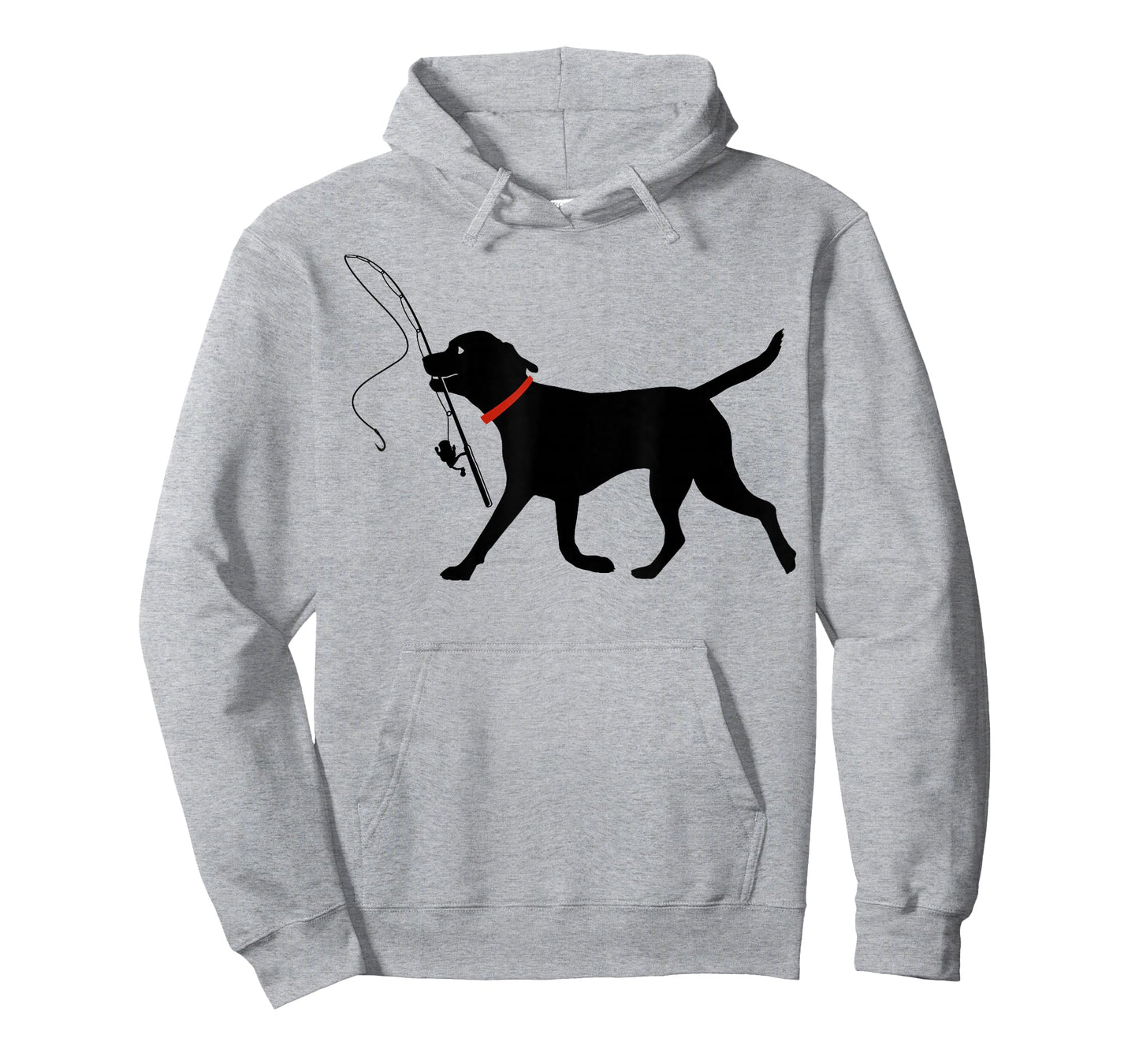 Labrador Retriever Running Fly Fishing Black Lab Dog T-Shirt