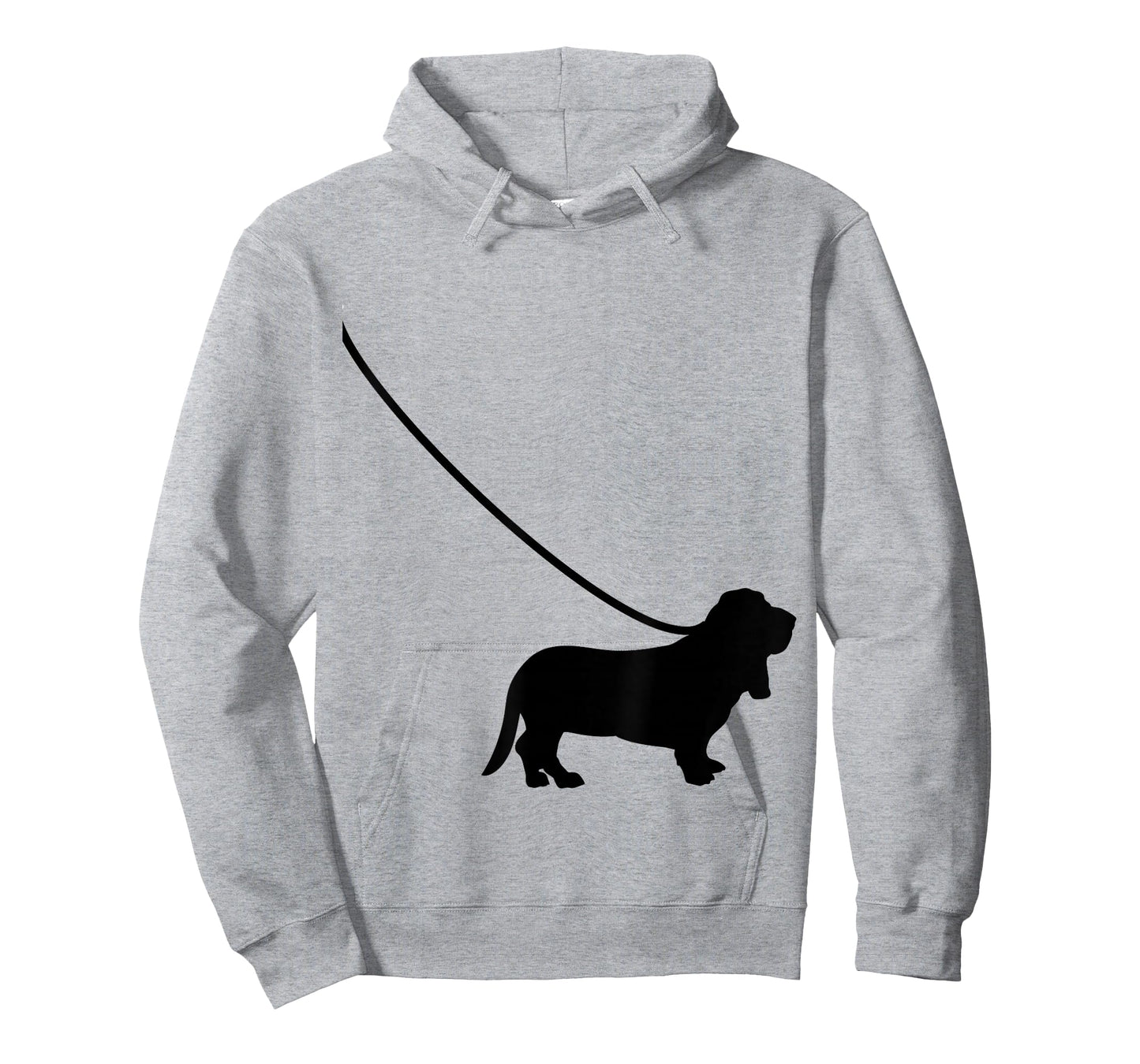 Bassett Hound on a Leash - Dog Mom Dad Cute Funny T-Shirt