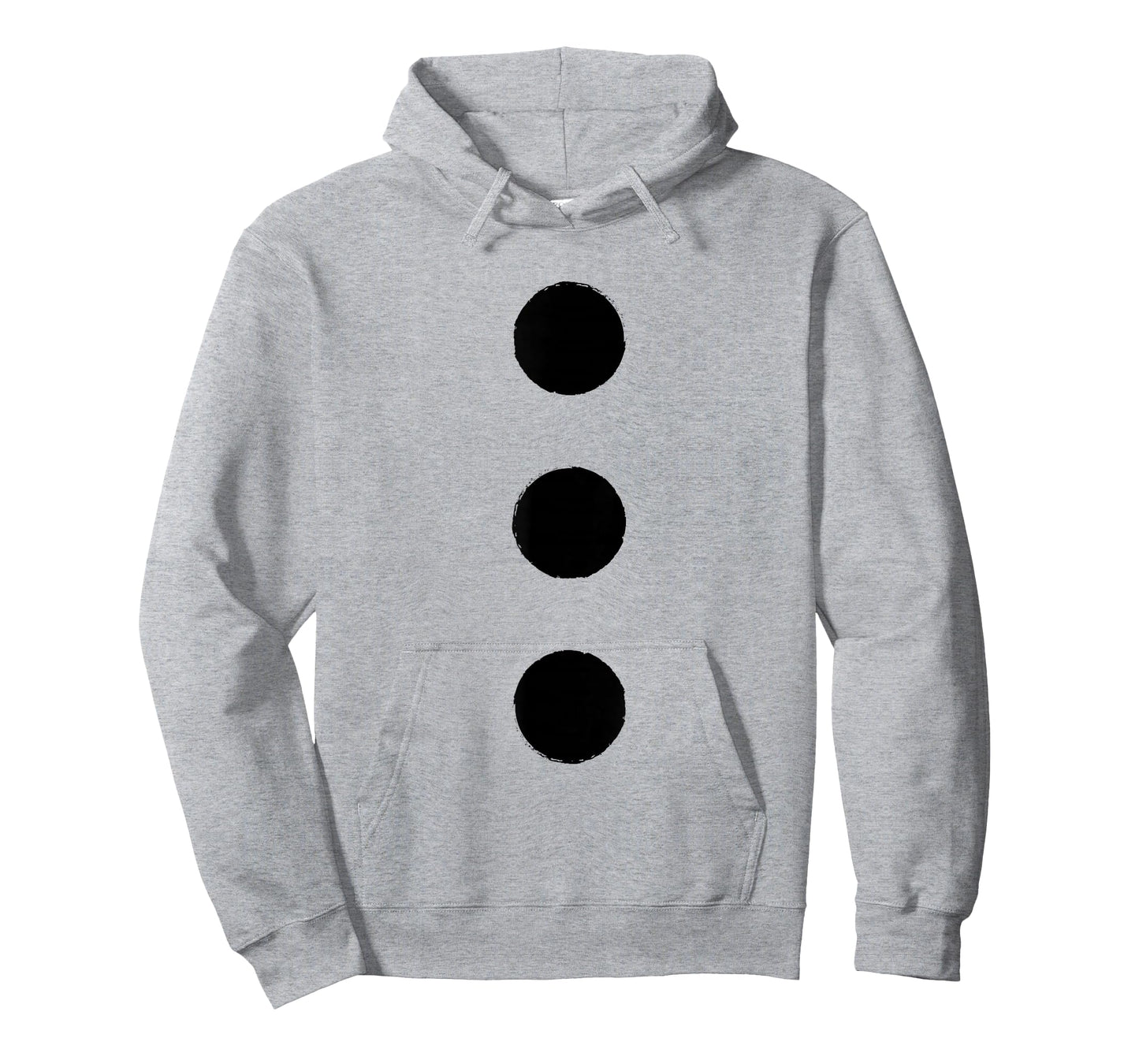 Snowman Costume Apparel Three Black Buttons Christmas Outfit T-Shirt