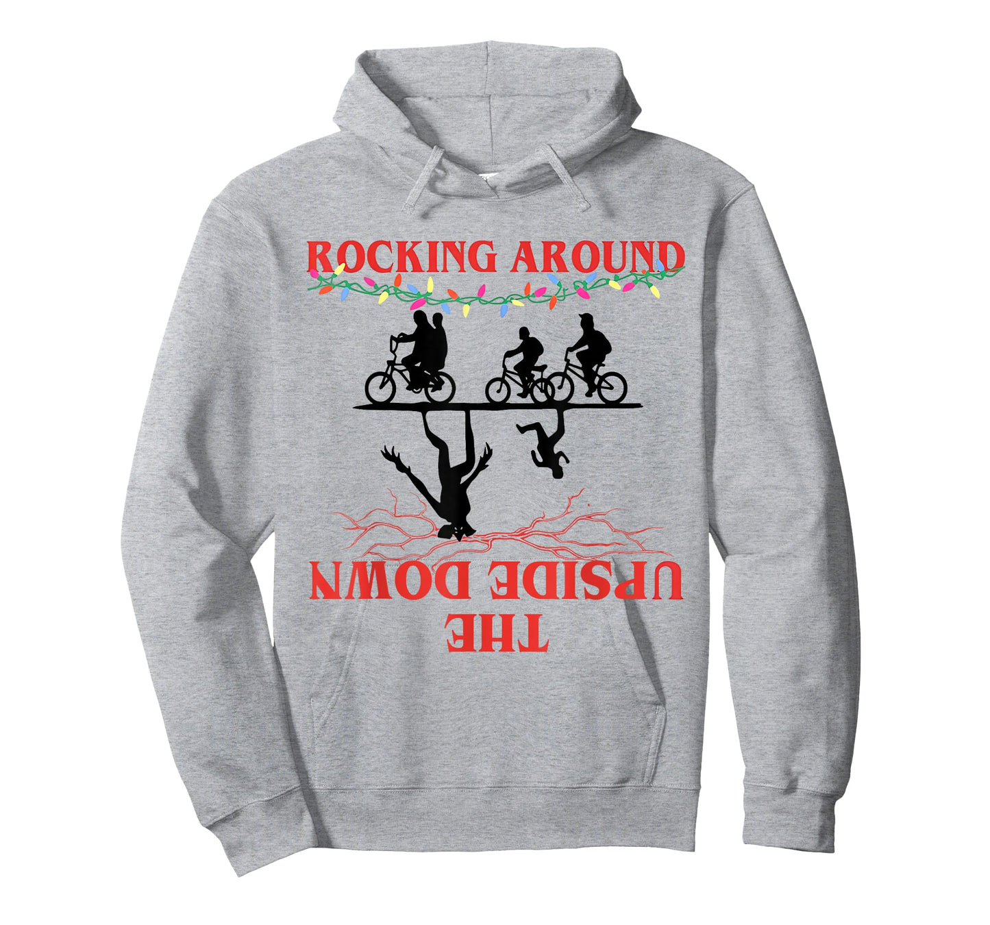 Rocking Around Upside Down Christmas Lights Adventure T-Shirt