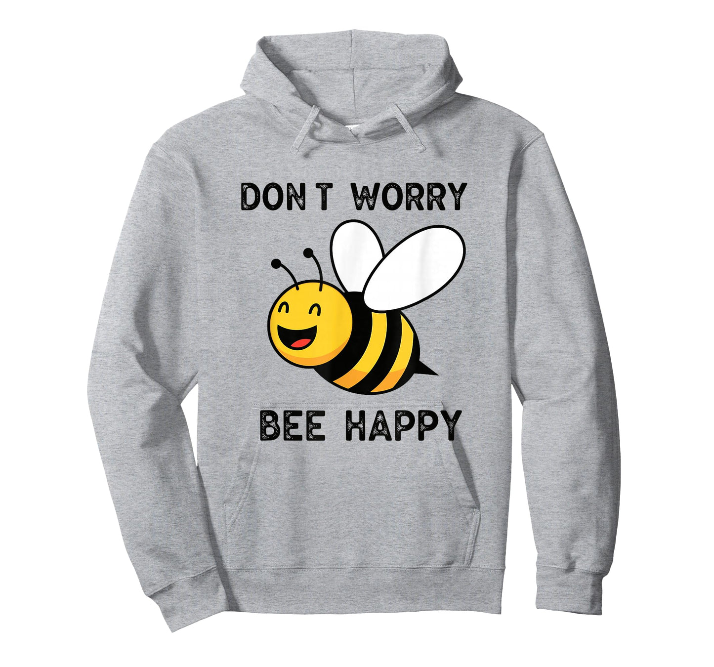 Don't Worry Bee Happy Cute Funny Positive Quote T-Shirt