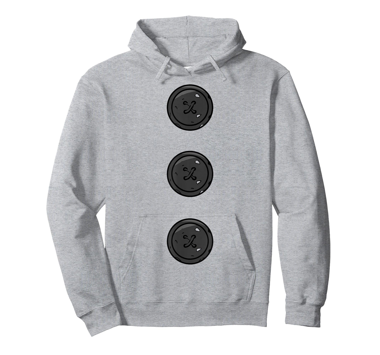 Funny Christmas Snowman Three Black Buttons Xmas Costume T-Shirt