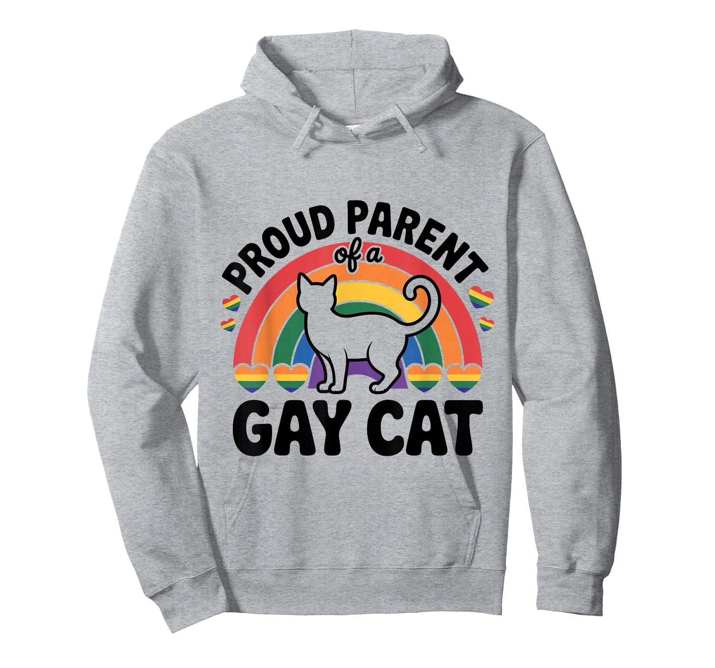 Funny Cat Mom Dad – Proud Parent of a Gay Cat Design T-Shirt