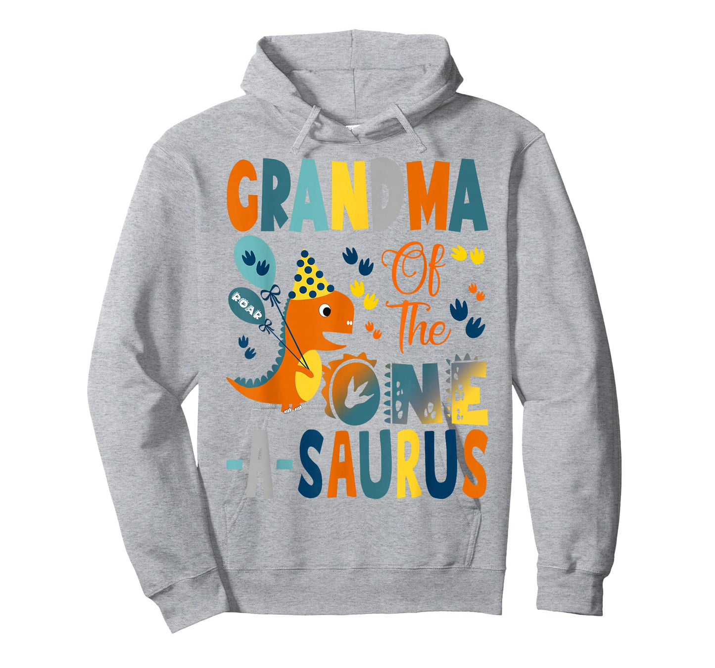 Grandma of The One-A-Saurus 1st Birthday Boy Dinosaur T-Shirt