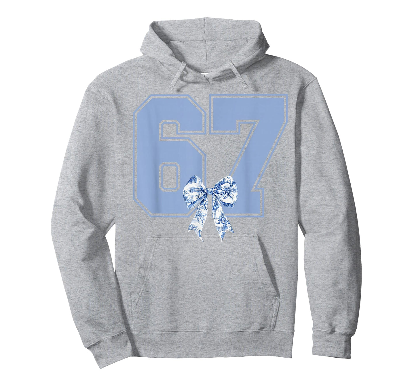 67 Meme Coquette Toile Blue Bow Funny Six Seven Girls T-Shirt